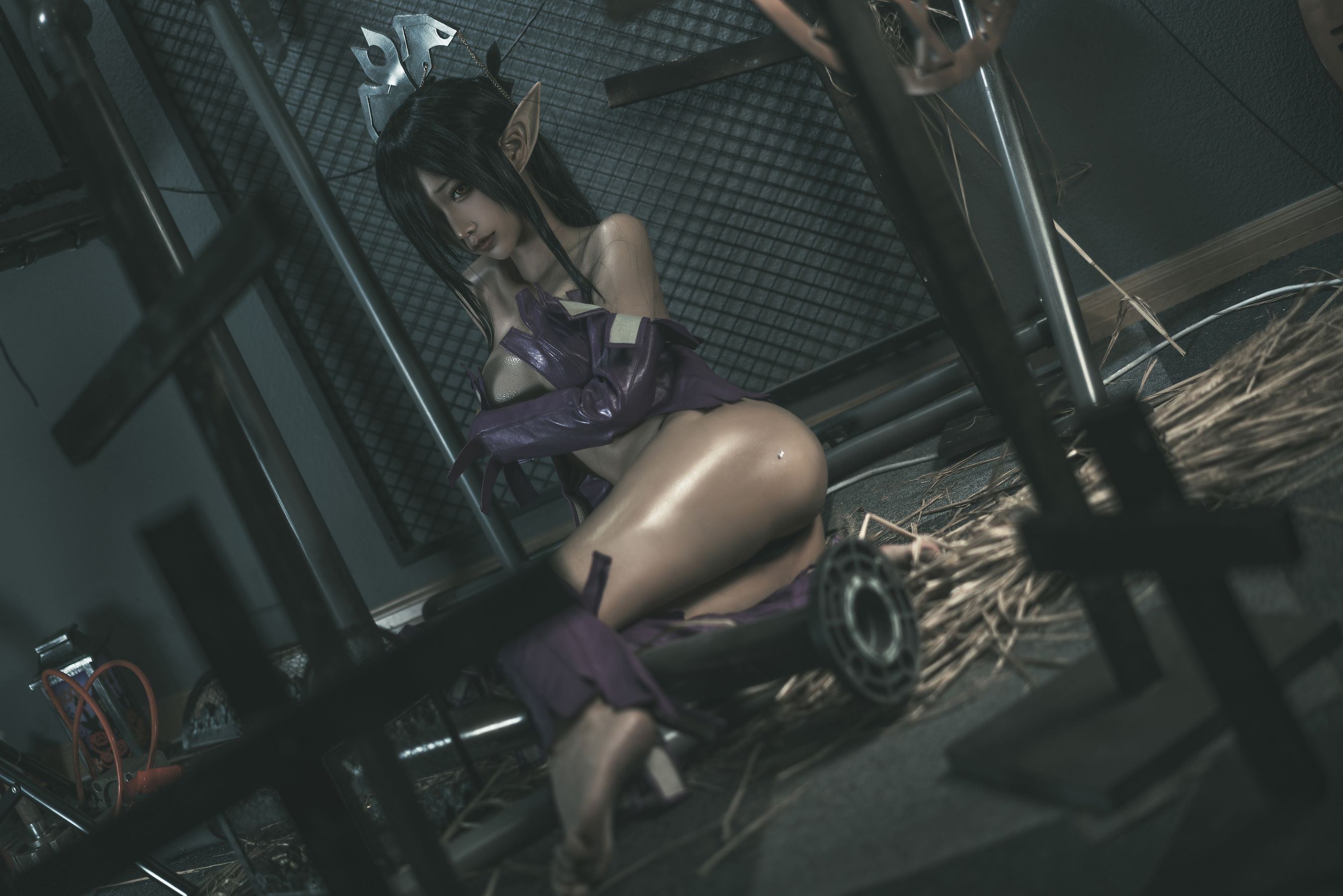 [网红COSER写真] 动漫博主蠢沫沫 - 黑兽女王 原设