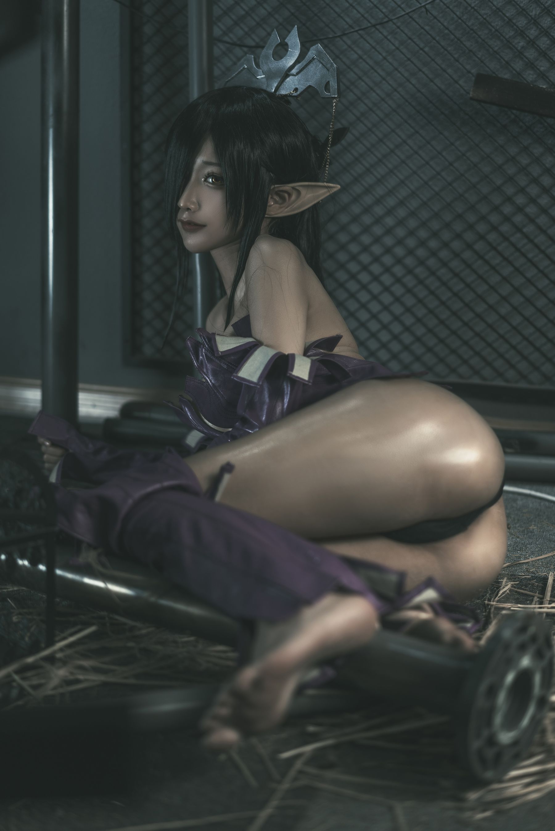 [网红COSER写真] 动漫博主蠢沫沫 - 黑兽女王 原设