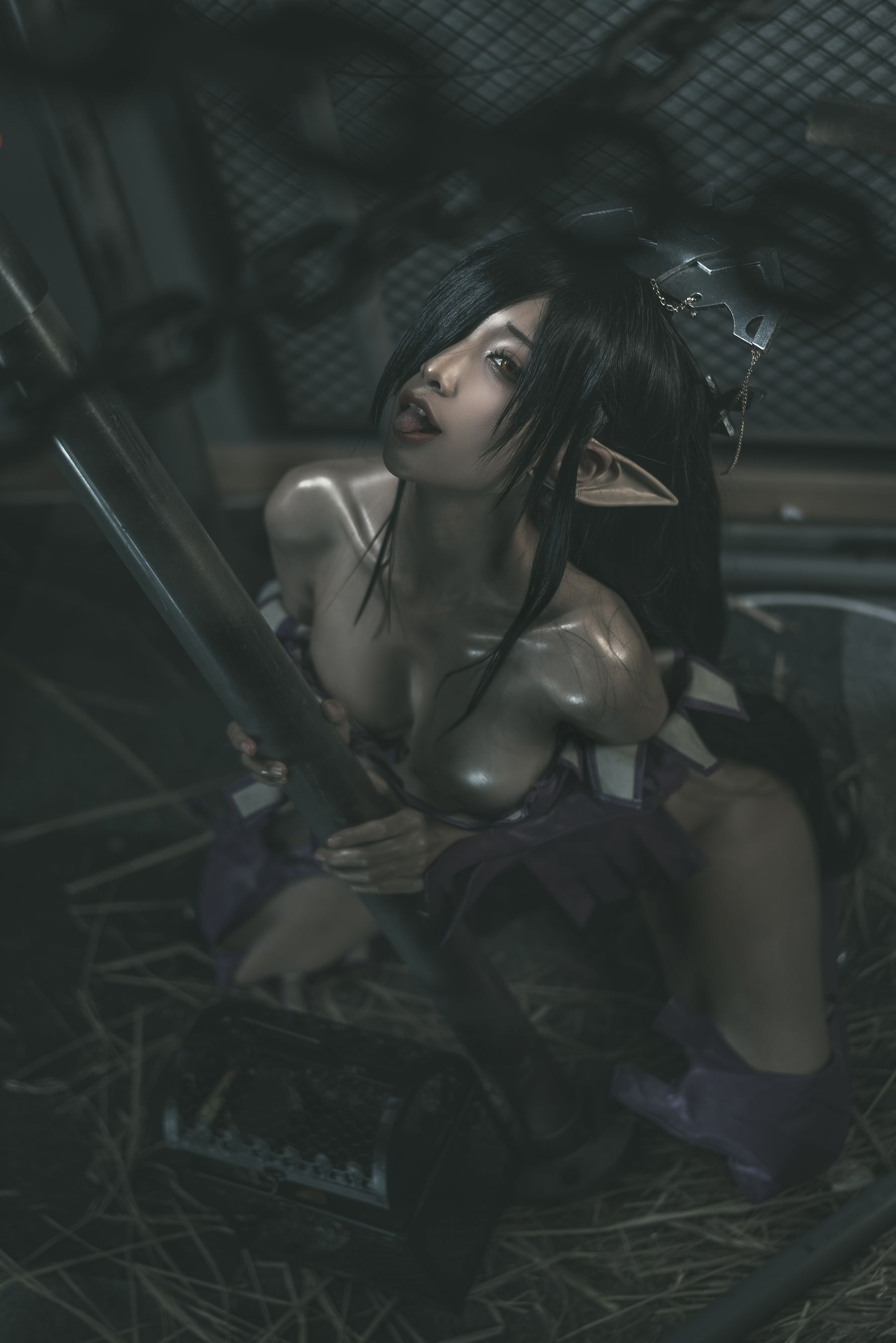 [网红COSER写真] 动漫博主蠢沫沫 - 黑兽女王 原设
