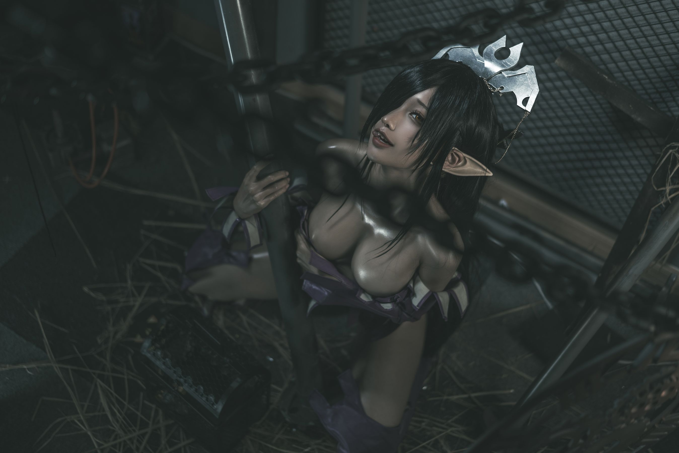 [网红COSER写真] 动漫博主蠢沫沫 - 黑兽女王 原设