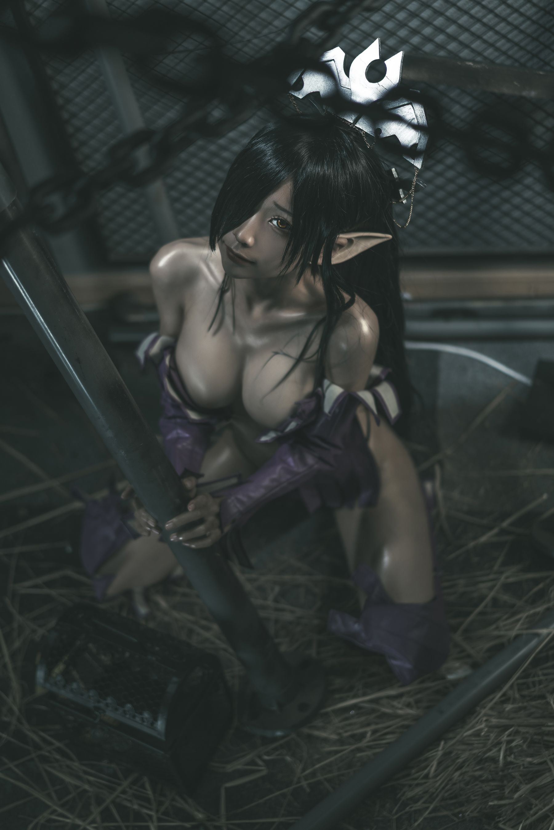 [网红COSER写真] 动漫博主蠢沫沫 - 黑兽女王 原设