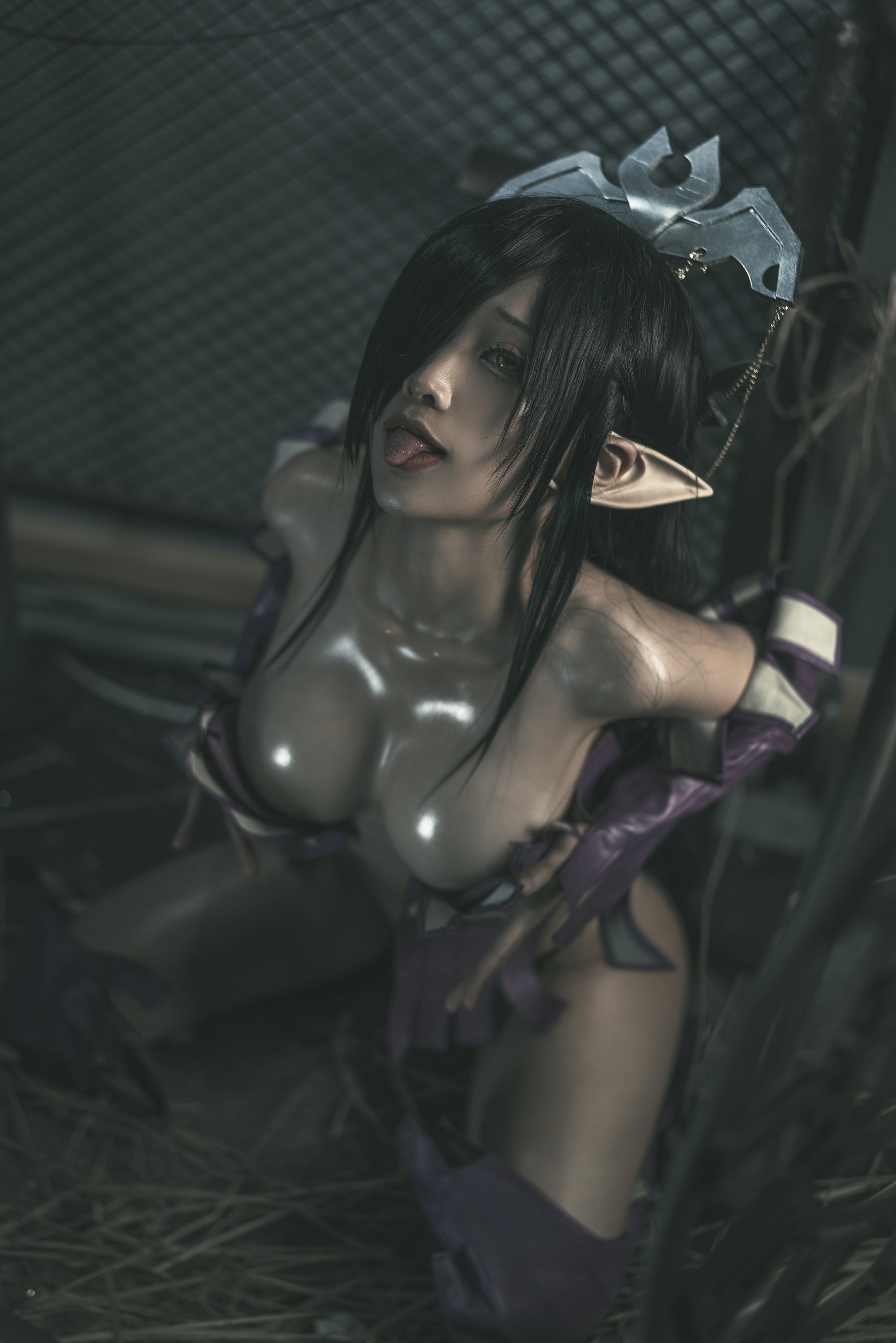 [网红COSER写真] 动漫博主蠢沫沫 - 黑兽女王 原设