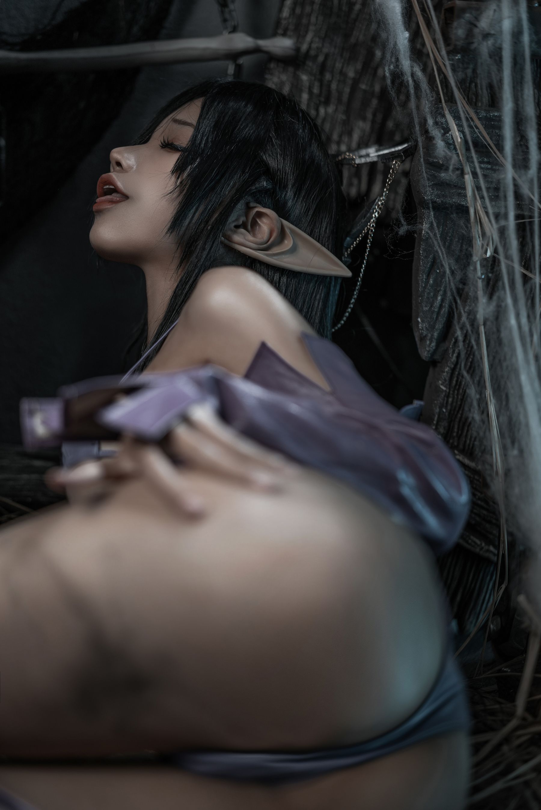 [网红COSER写真] 动漫博主蠢沫沫 - 黑兽女王 同人
