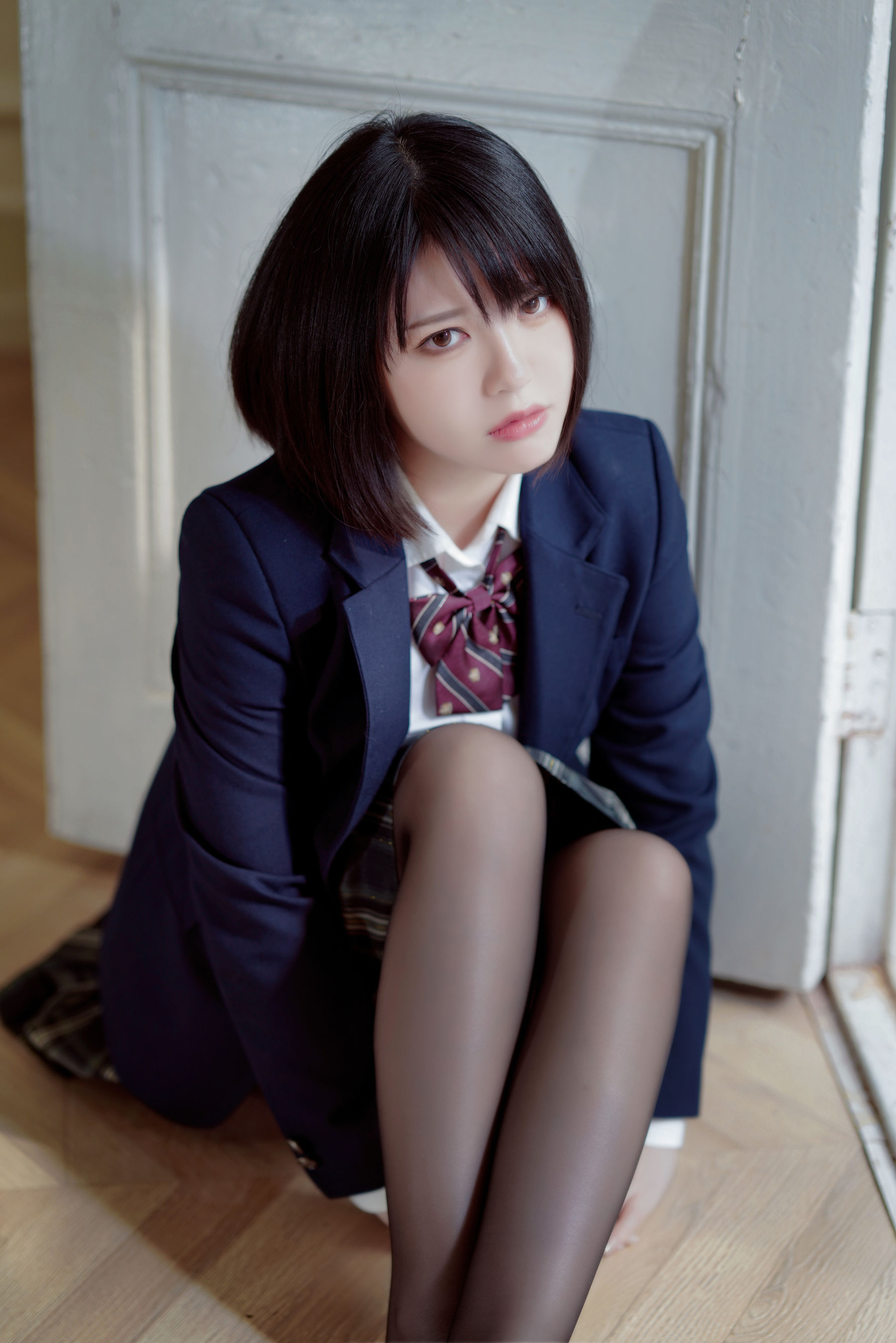 [网红COSER写真] 半半子 - 彼女の制服姿が好き