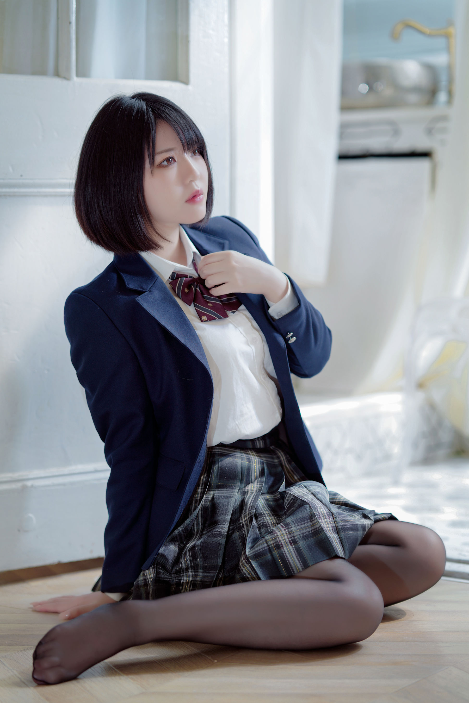 [网红COSER写真] 半半子 - 彼女の制服姿が好き