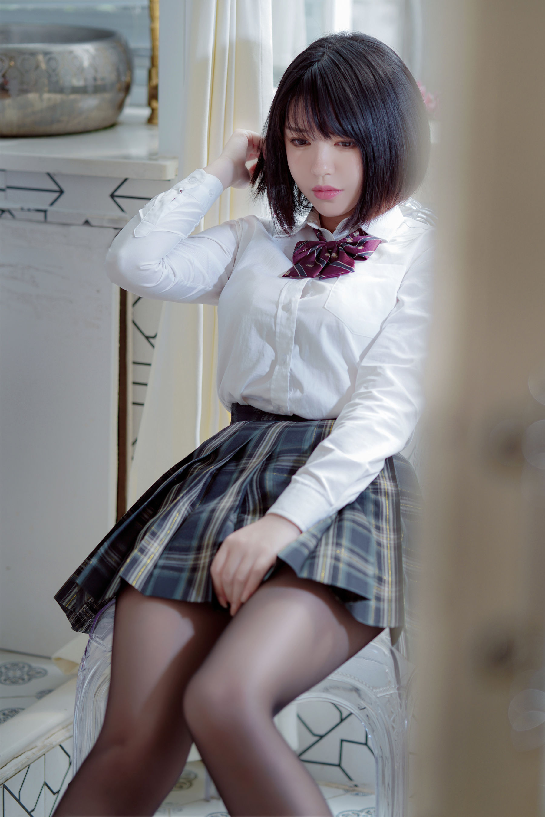 [网红COSER写真] 半半子 - 彼女の制服姿が好き
