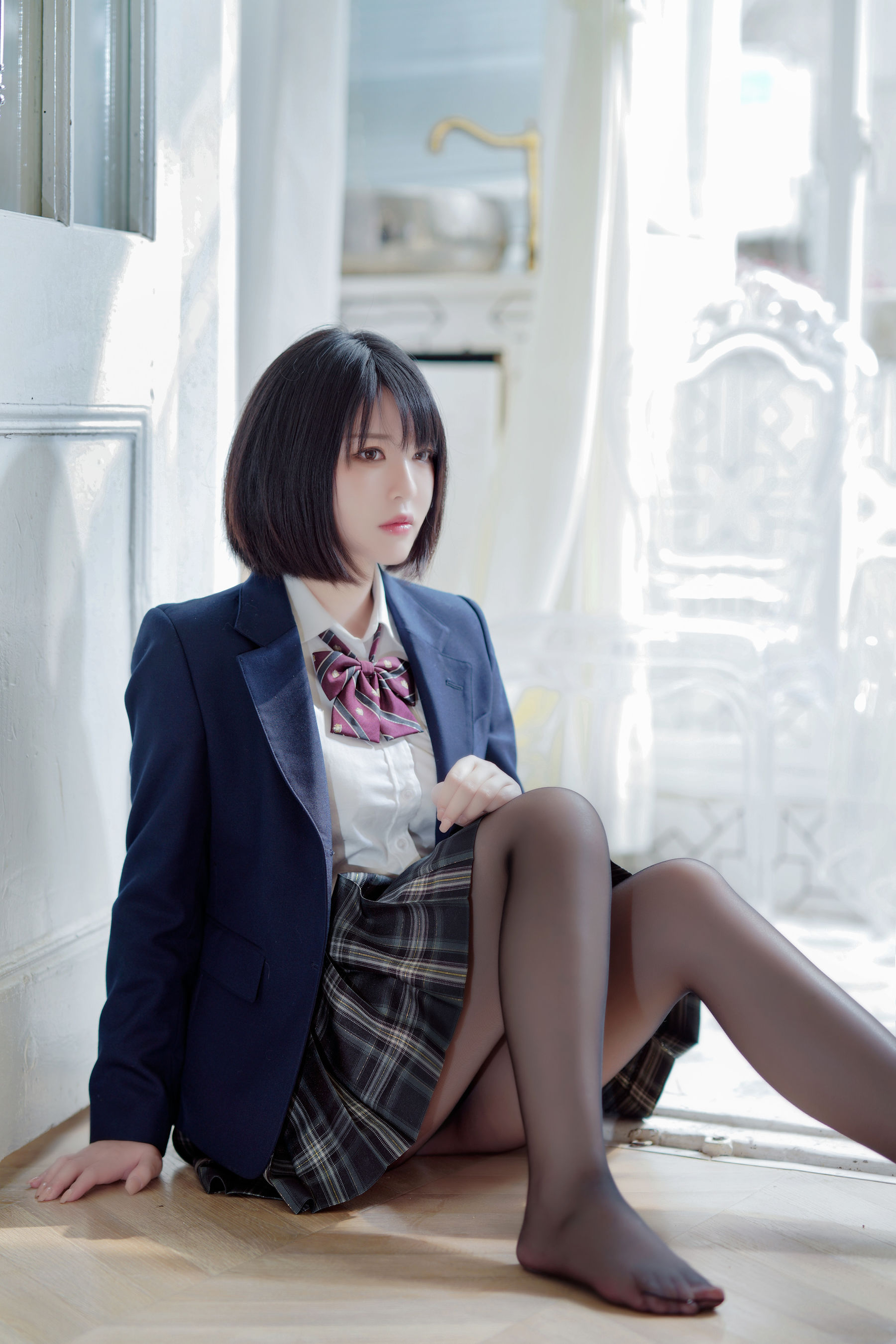 [网红COSER写真] 半半子 - 彼女の制服姿が好き