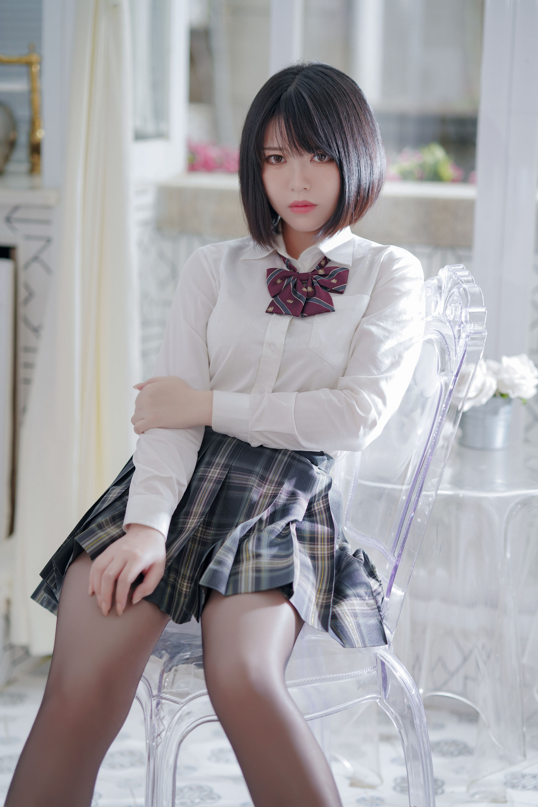 [网红COSER写真] 半半子 - 彼女の制服姿が好き