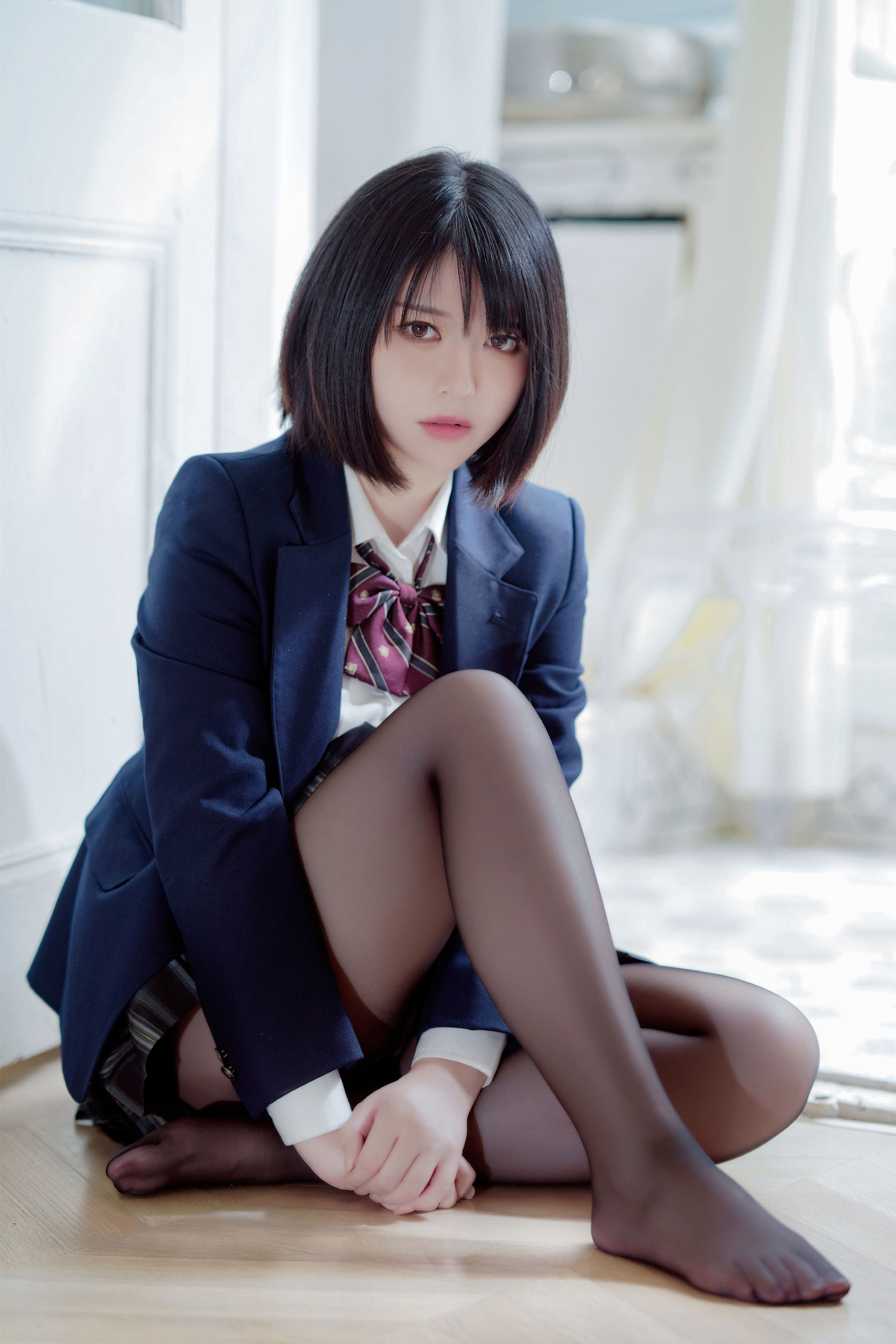 [网红COSER写真] 半半子 - 彼女の制服姿が好き