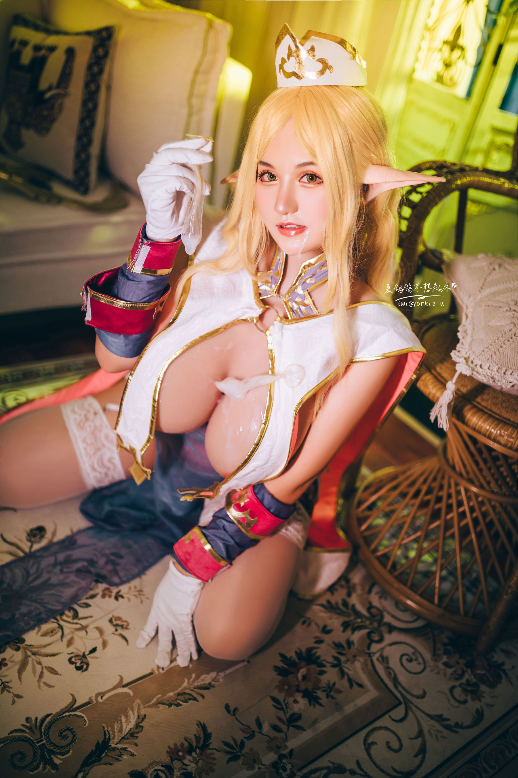 [网红COSER写真] 夏鸽鸽不想起床 - 精灵村 普莉希拉