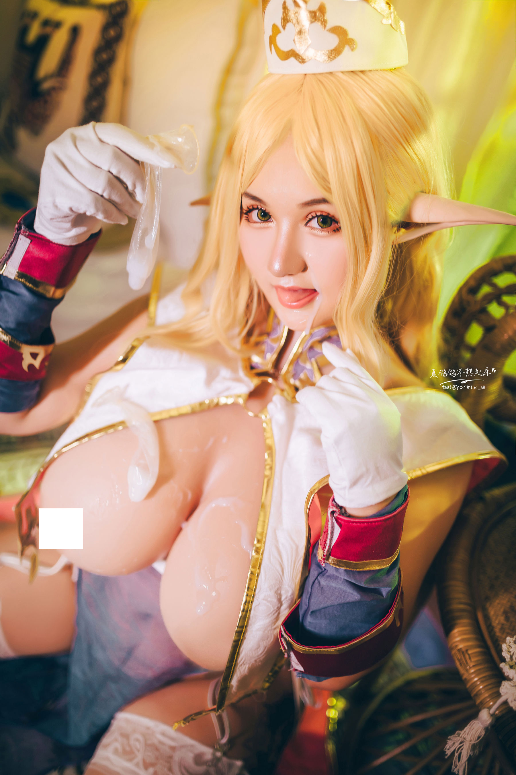 [网红COSER写真] 夏鸽鸽不想起床 - 精灵村 普莉希拉