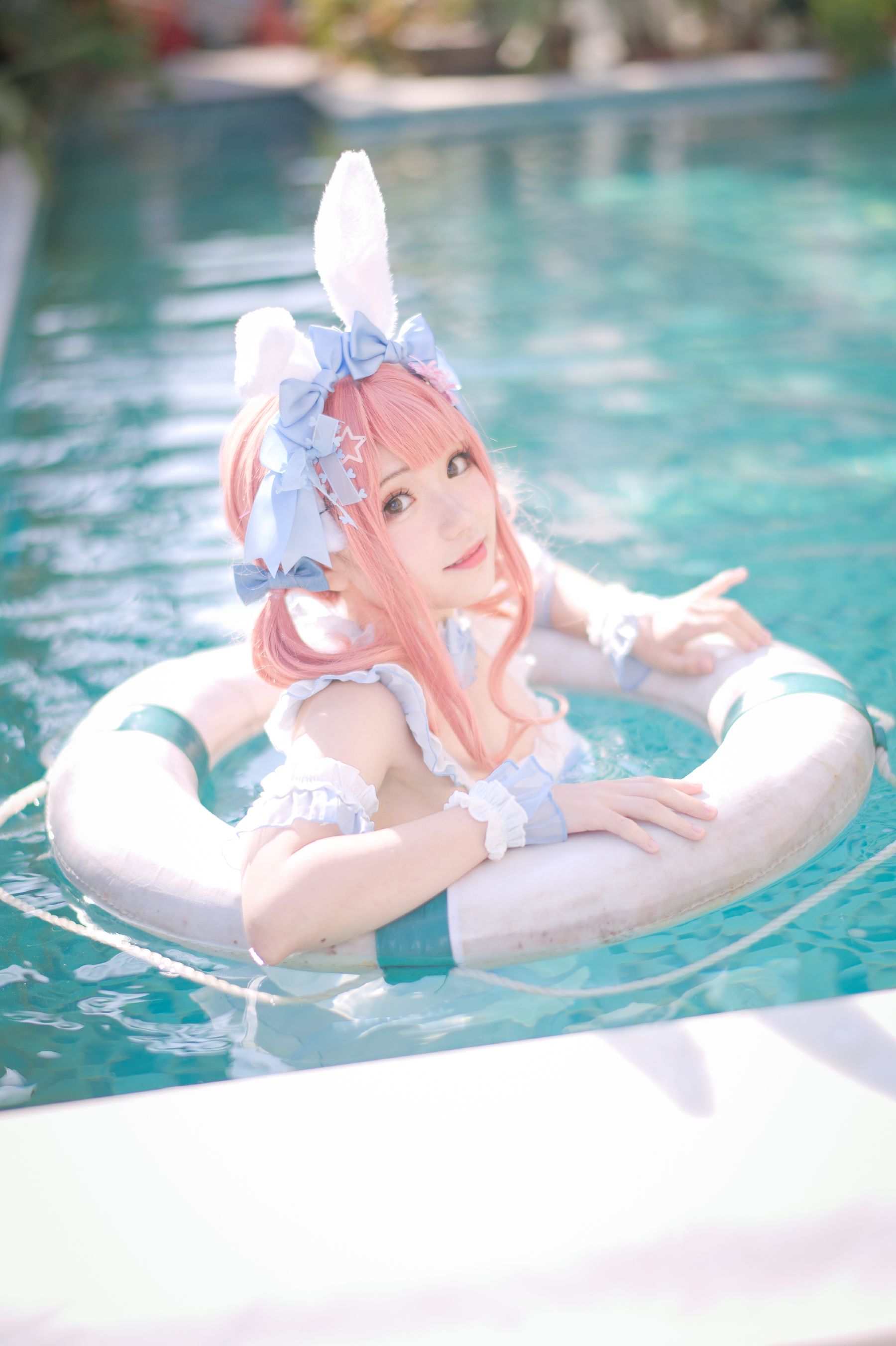 [网红COSER写真] 花柒Hana - 夏日甜芯 泳装