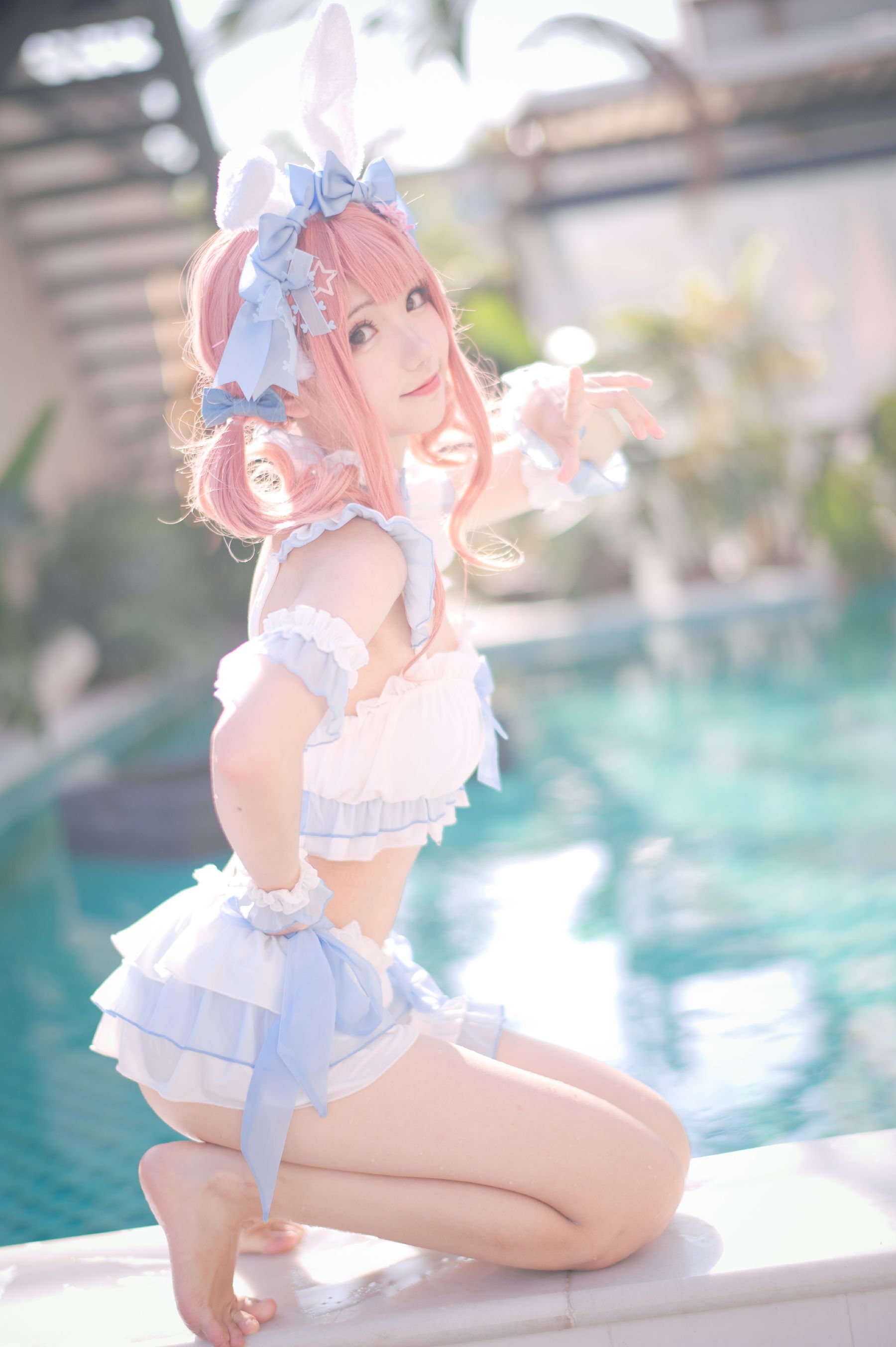 [网红COSER写真] 花柒Hana - 夏日甜芯 泳装