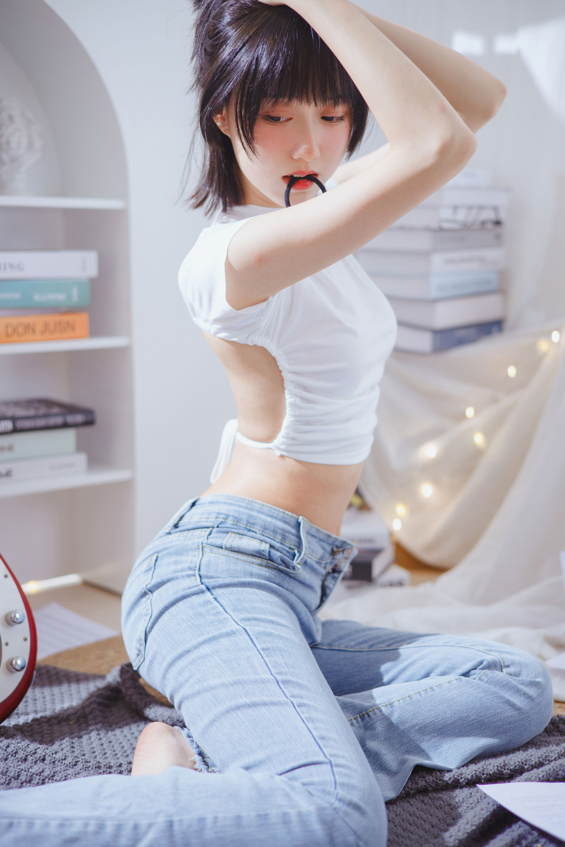 [网红COSER写真] 萌系小姐姐木绵绵OwO - 贝斯与妹妹