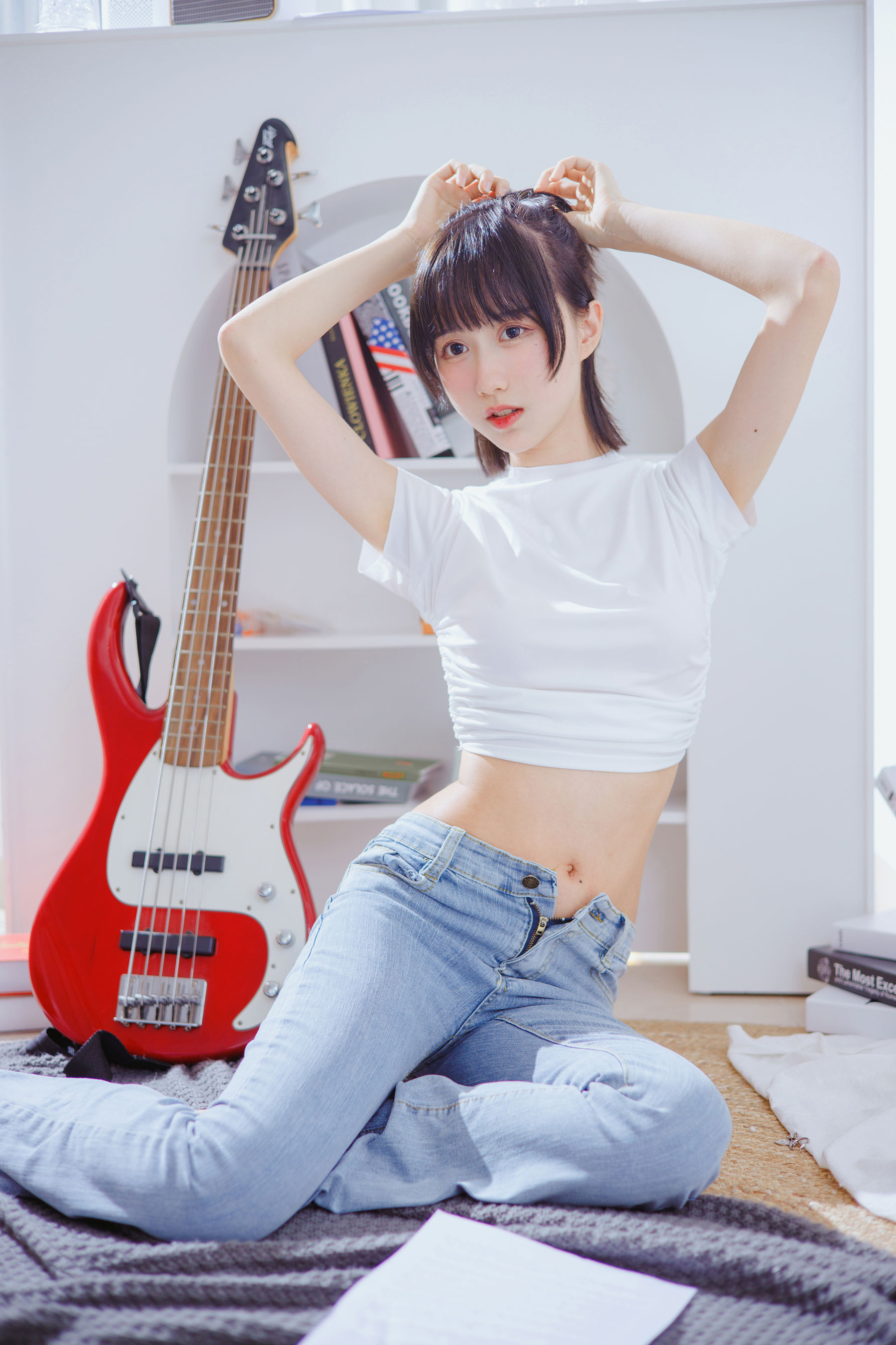 [网红COSER写真] 萌系小姐姐木绵绵OwO - 贝斯与妹妹