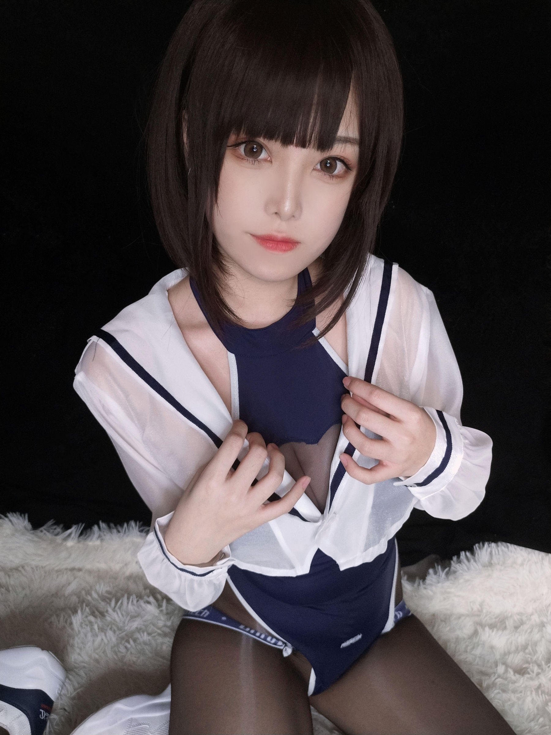 [网红COSER写真] 萌系小姐姐蜜汁猫裘 - 水着