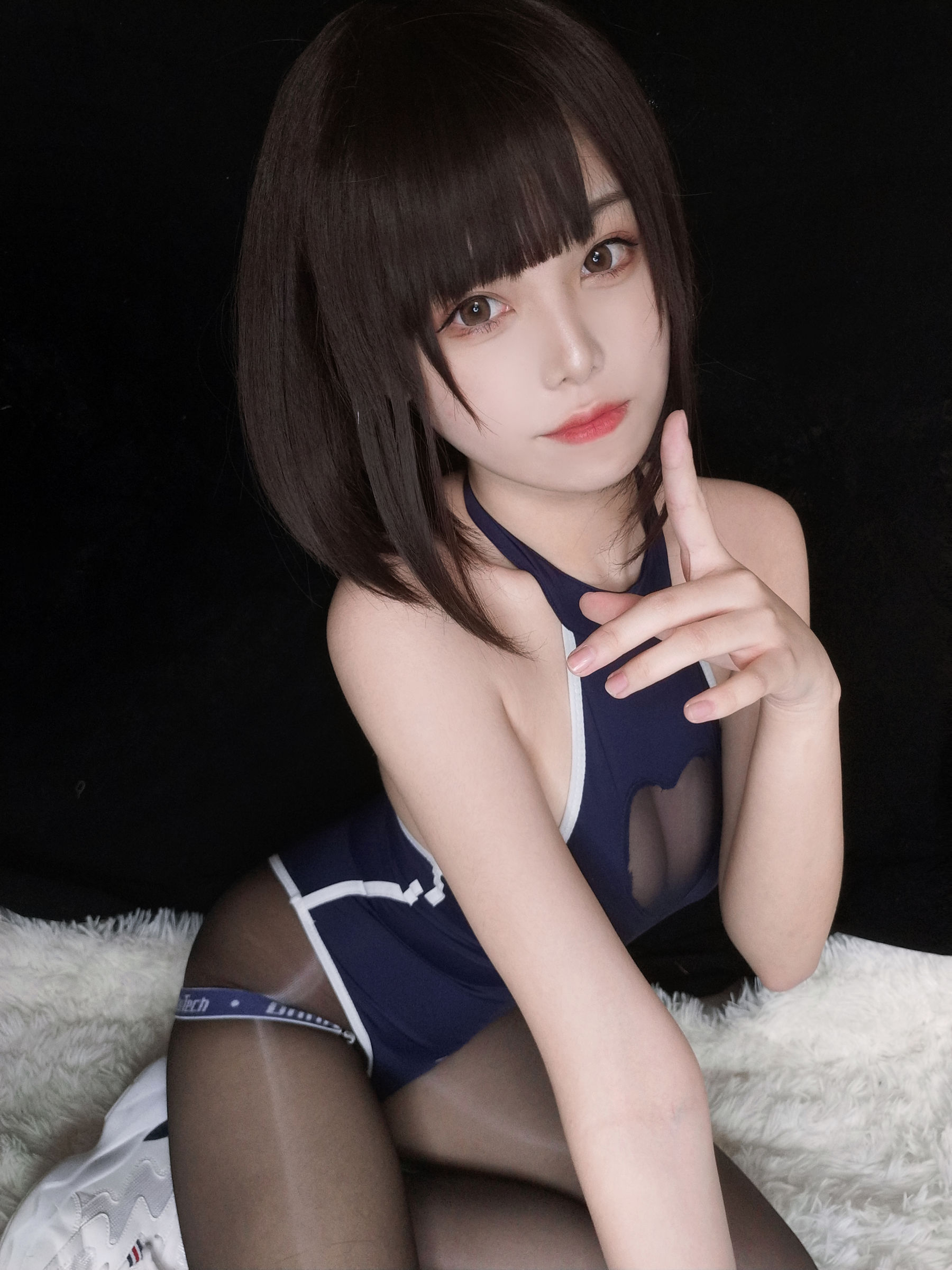 [网红COSER写真] 萌系小姐姐蜜汁猫裘 - 水着