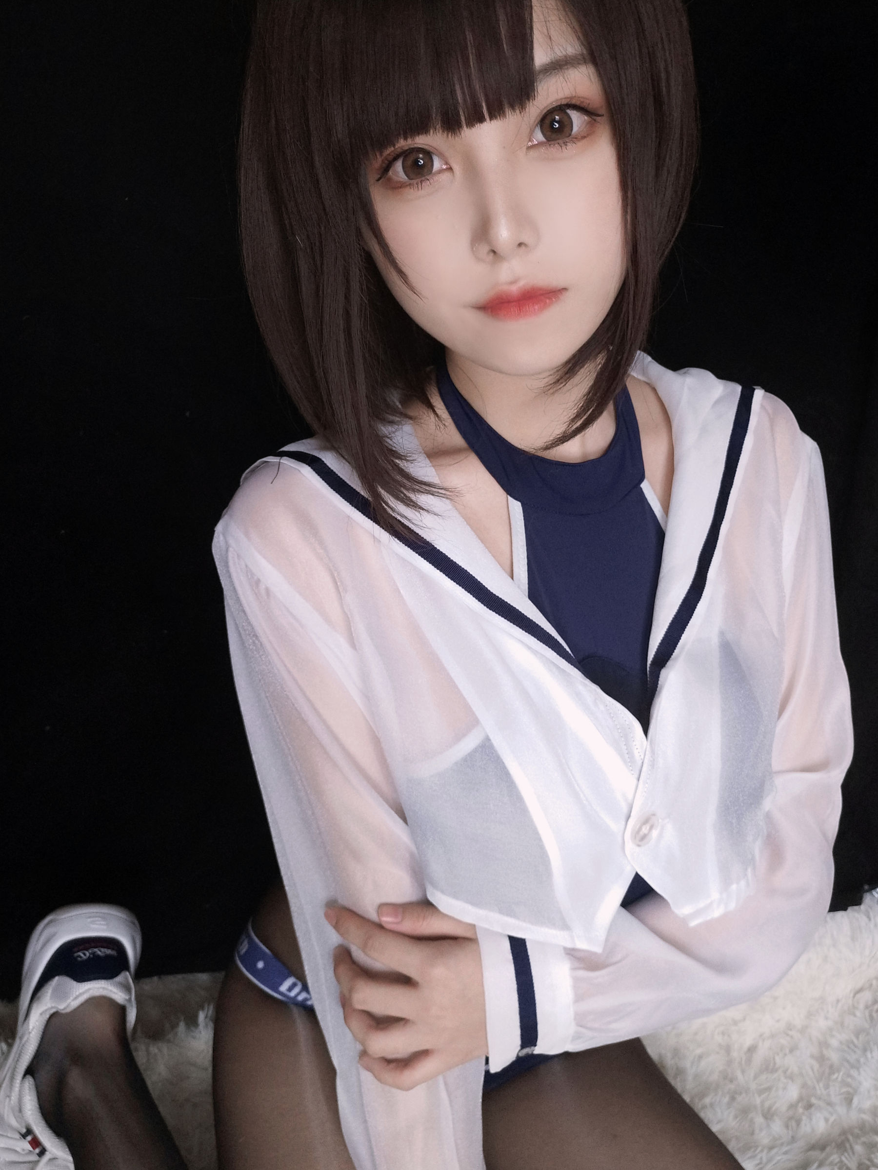 [网红COSER写真] 萌系小姐姐蜜汁猫裘 - 水着