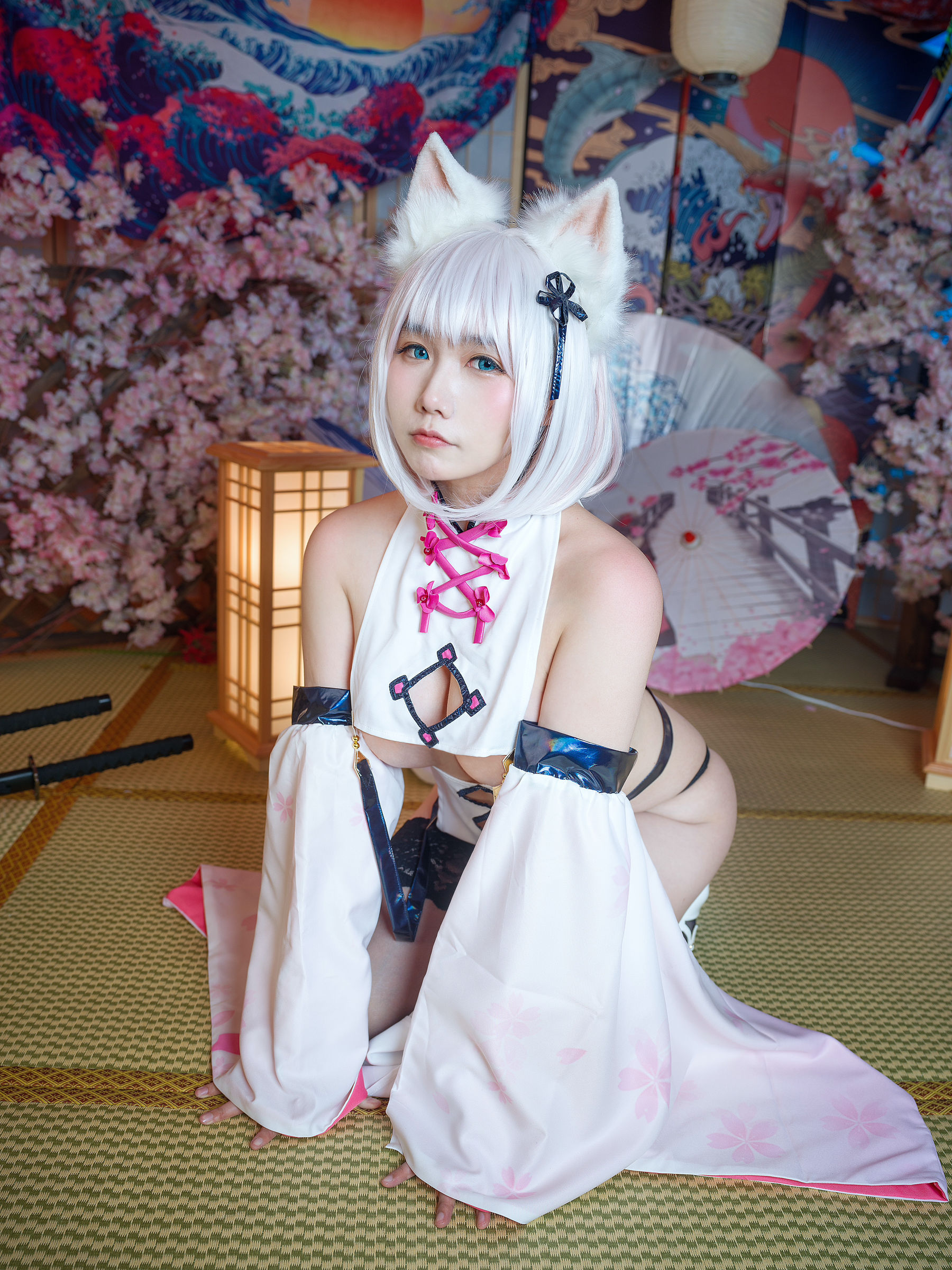[网红COSER写真] 麻花麻花酱 - 魔太郎旗袍