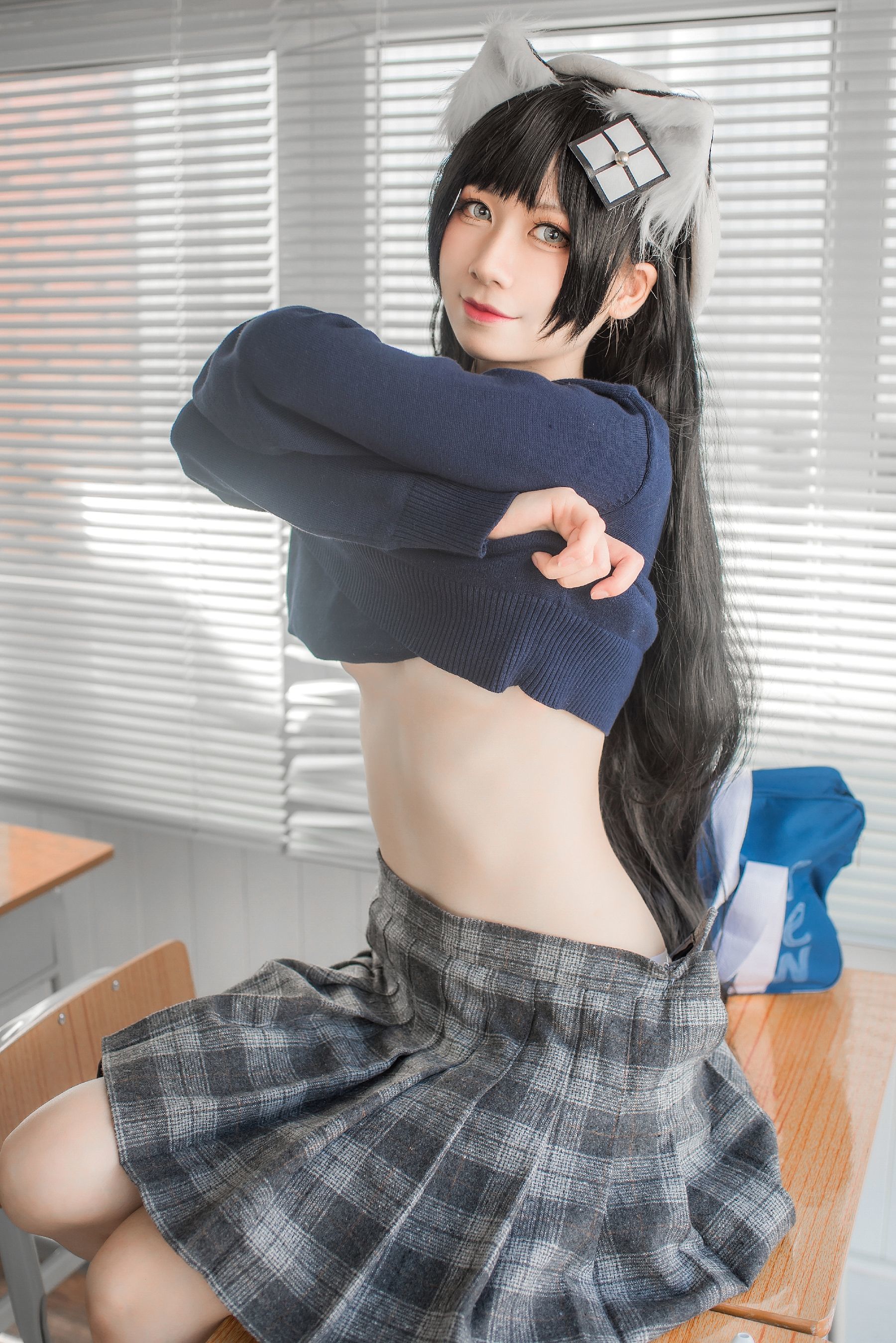 [网红COSER写真] izumi泉桃子福利 - 纯白毕业季