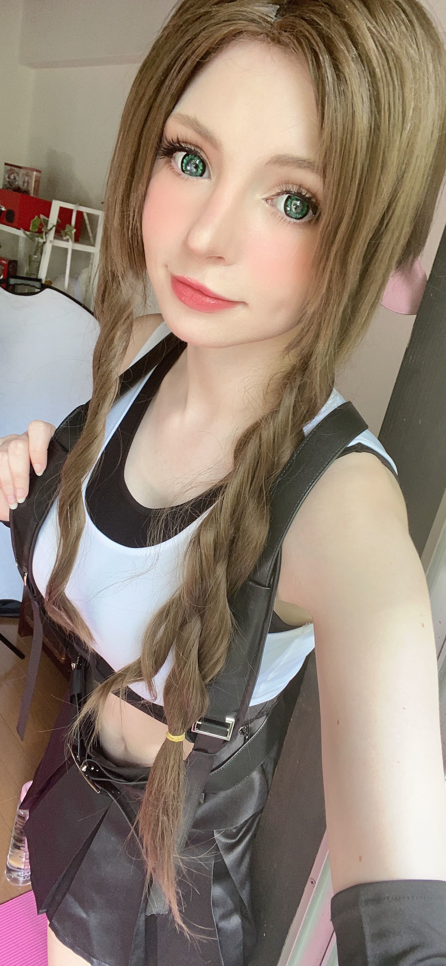 [网红COSER写真] Peach milky - Aerith Tifa Swap