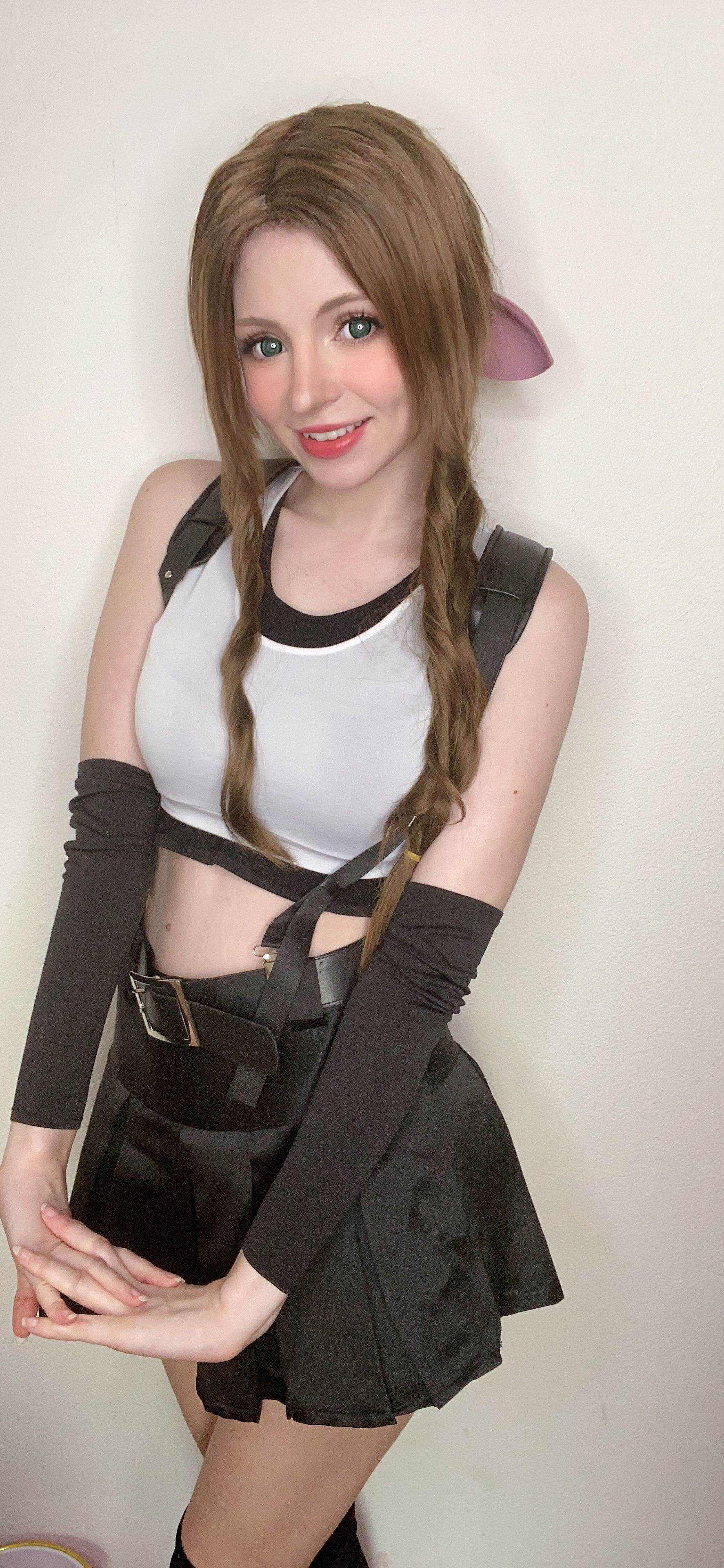[网红COSER写真] Peach milky - Aerith Tifa Swap