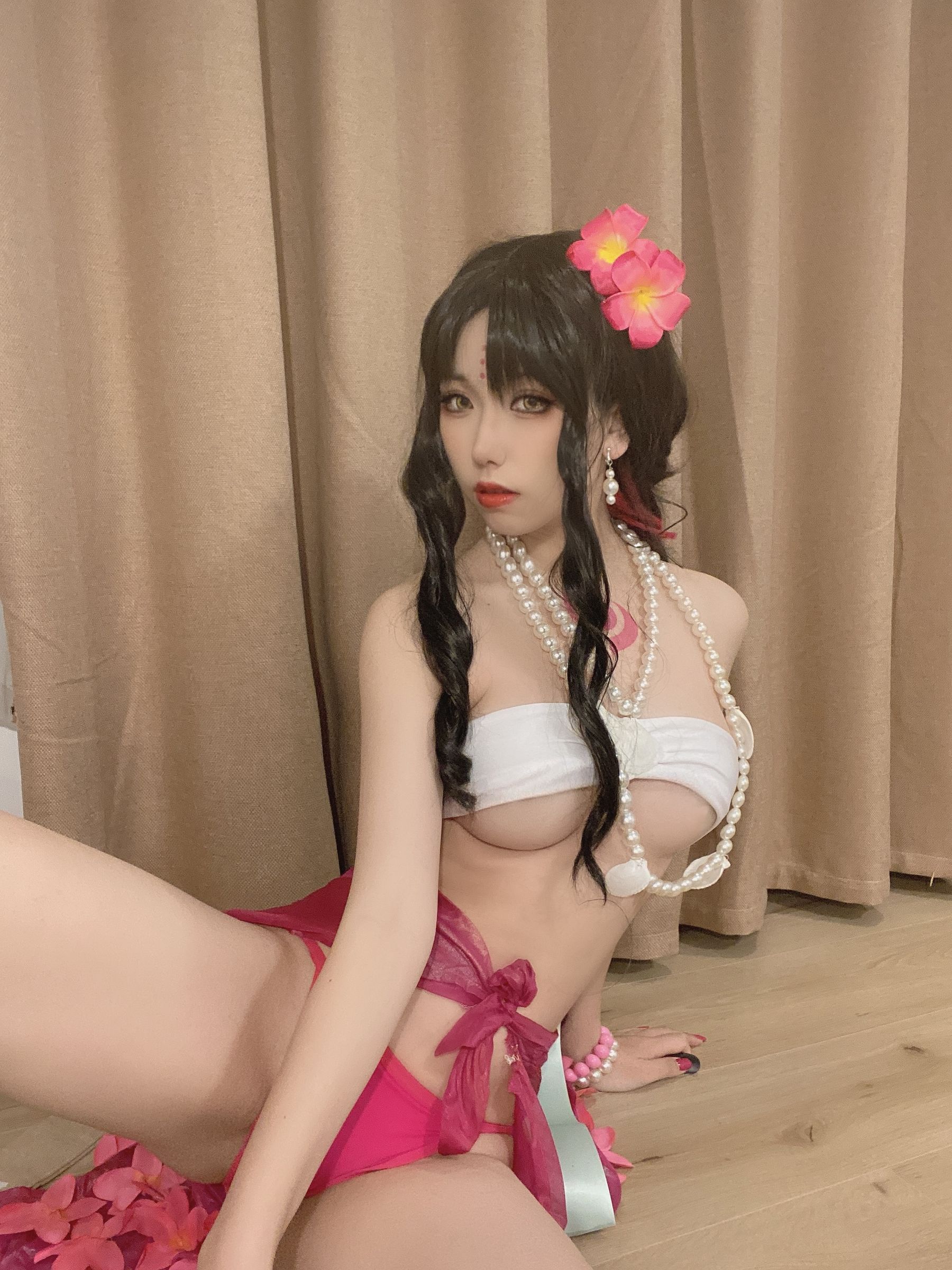 [网红COSER写真] 一北亦北 - 杀生院泳装