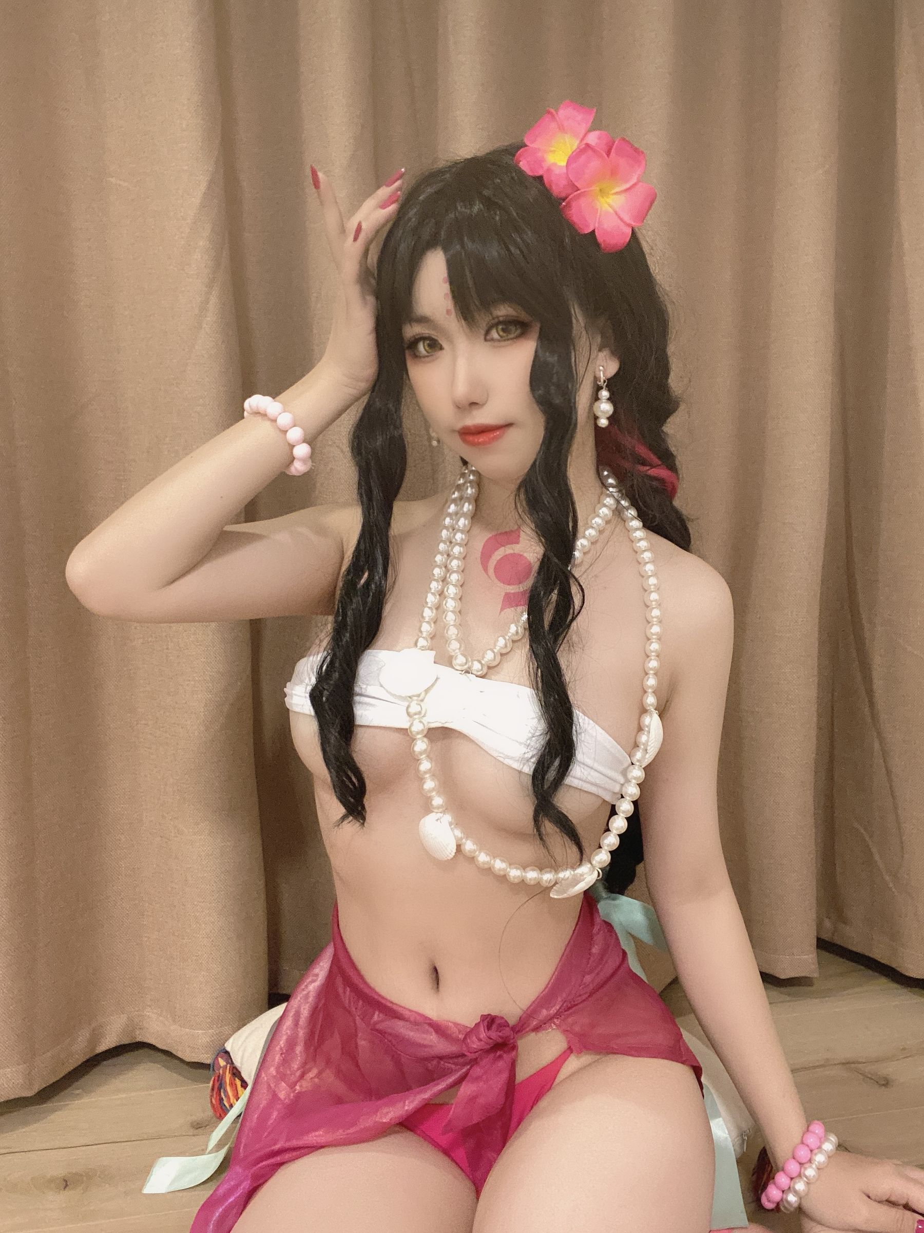 [网红COSER写真] 一北亦北 - 杀生院泳装