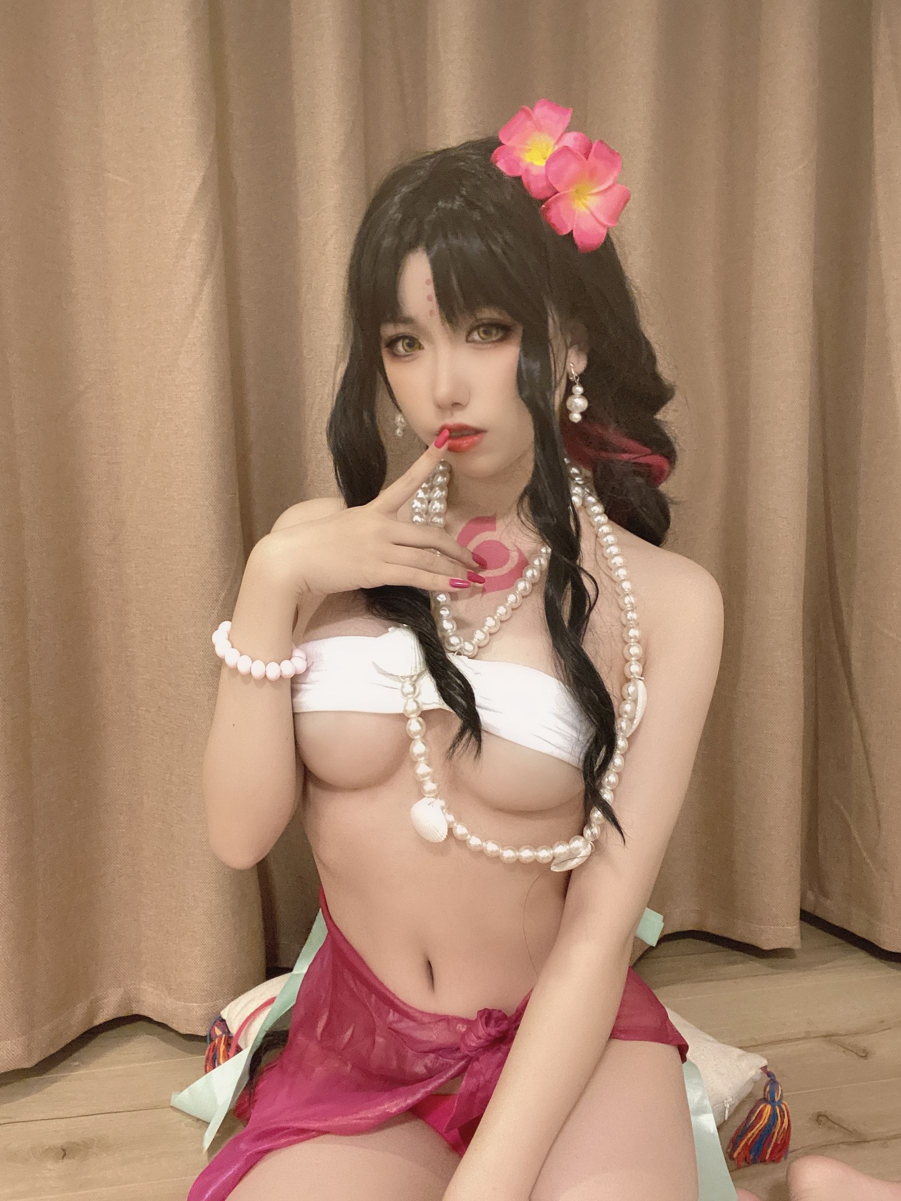 [网红COSER写真] 一北亦北 - 杀生院泳装