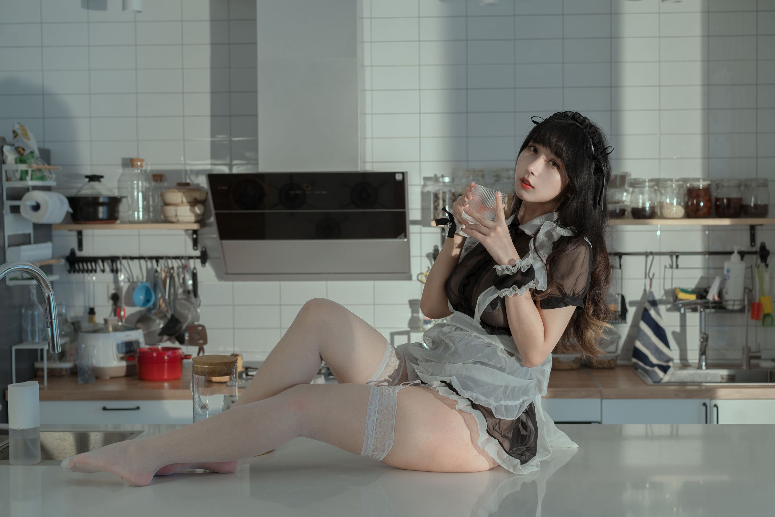 [网红COSER写真] 云溪溪 - 奶桃女仆