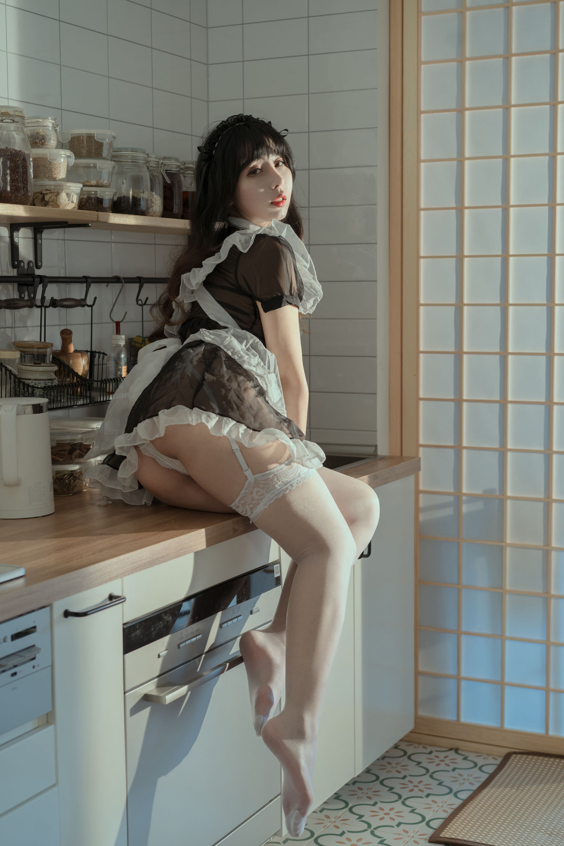 [网红COSER写真] 云溪溪 - 奶桃女仆