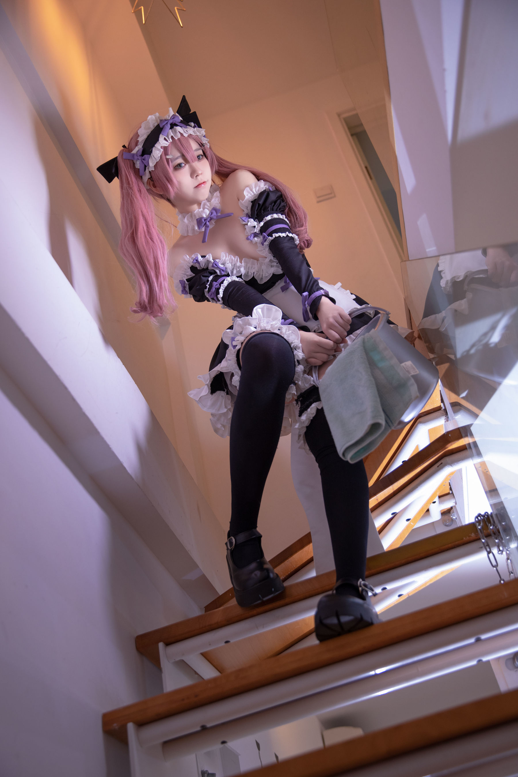 [网红COSER写真] 动漫博主G44不会受伤 - lade女仆