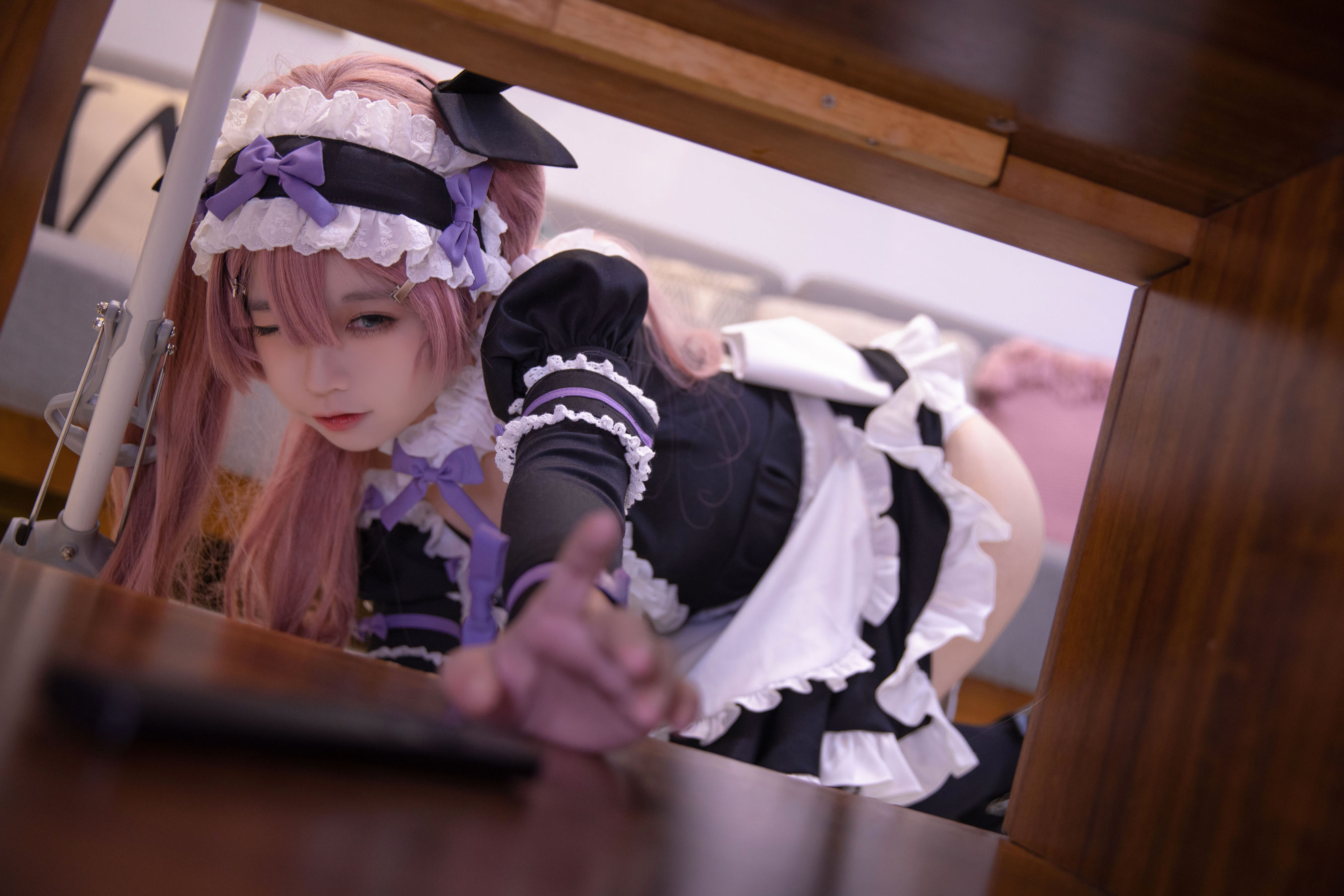 [网红COSER写真] 动漫博主G44不会受伤 - lade女仆