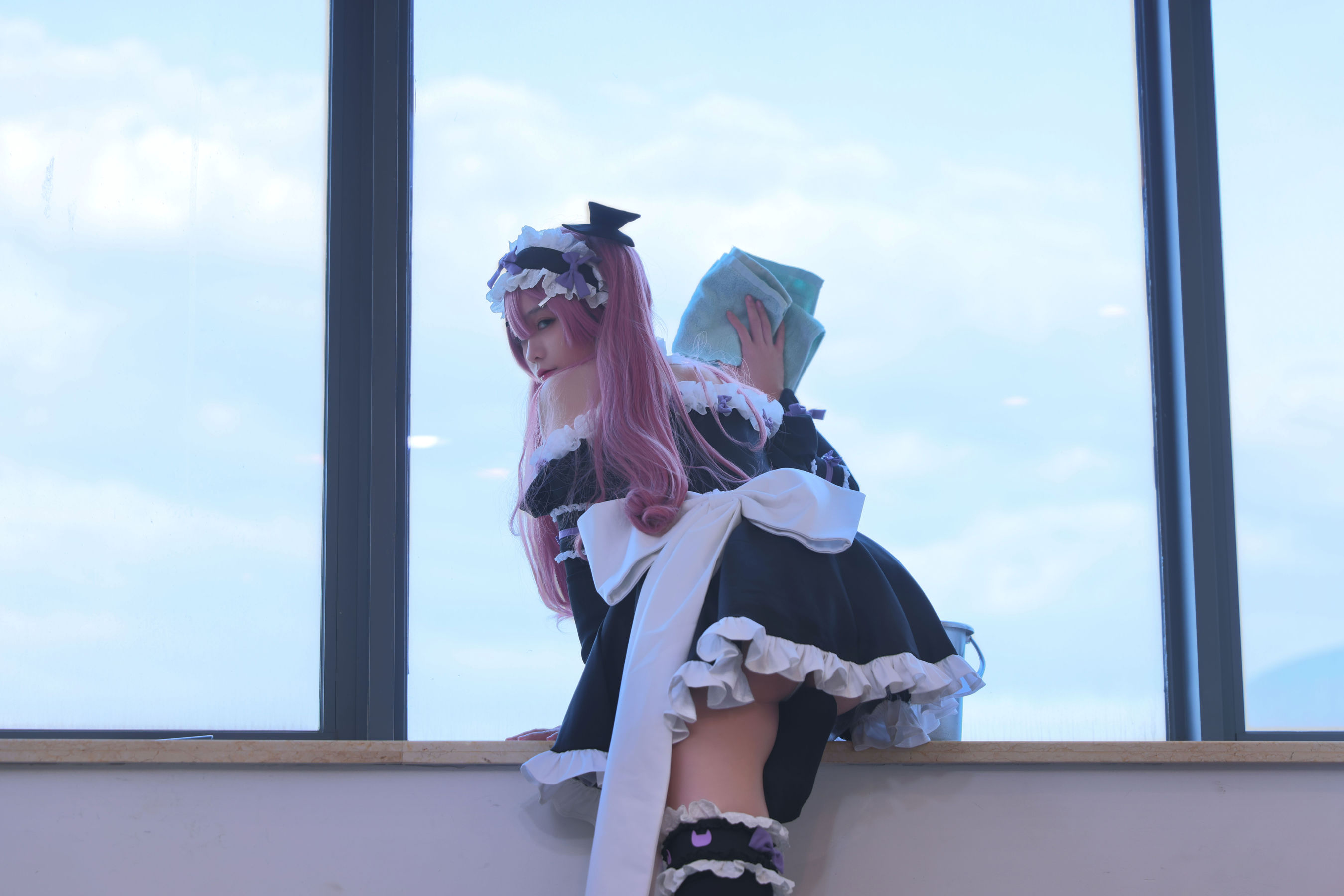 [网红COSER写真] 动漫博主G44不会受伤 - lade女仆