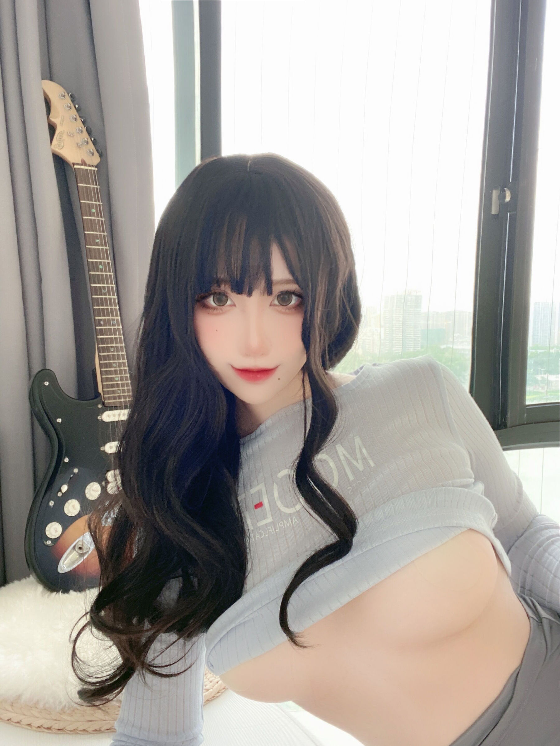 [网红COSER写真] 动漫博主九曲Jean - 吉他妹妹
