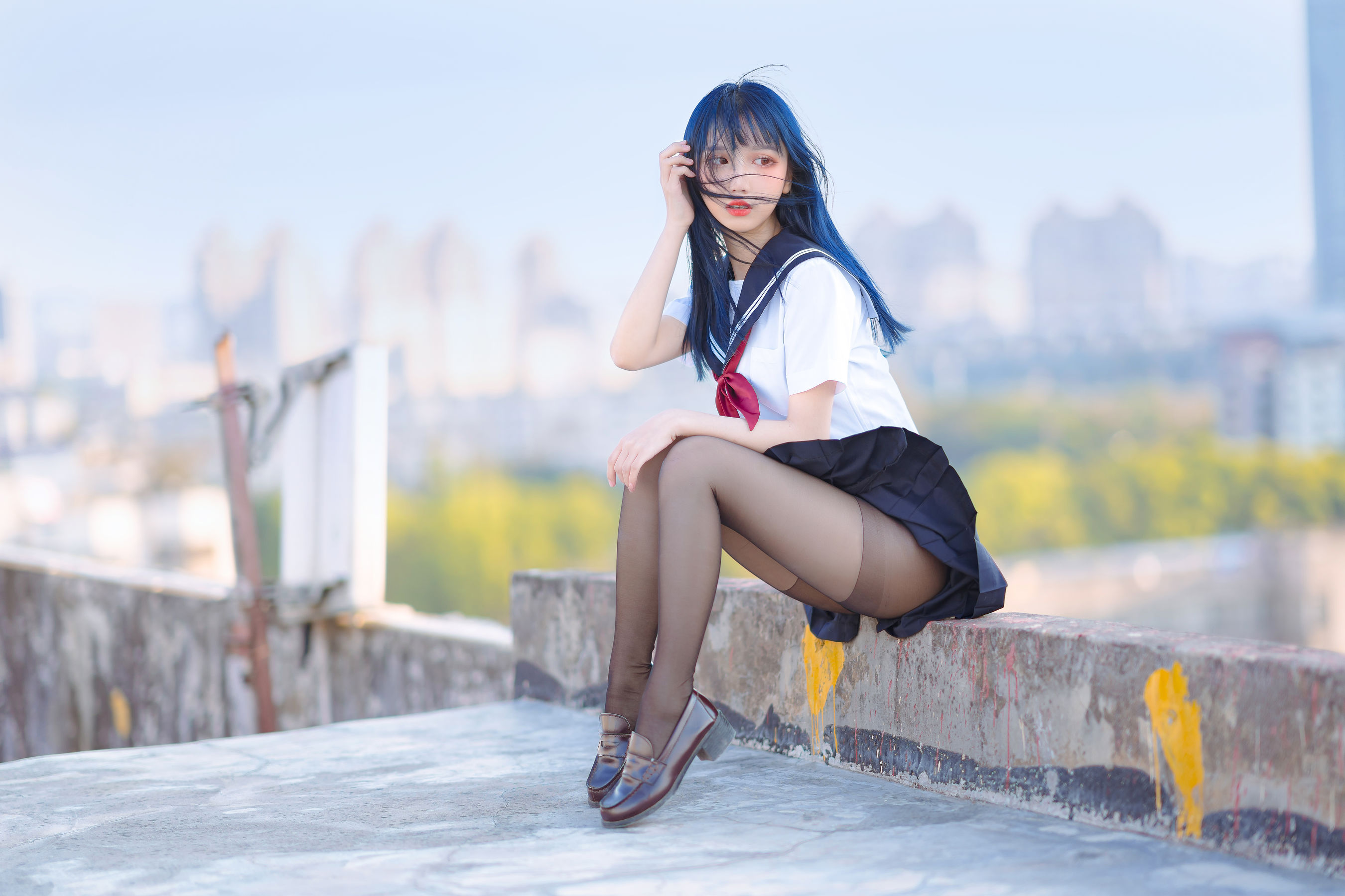 [网红COSER写真] 动漫博主果咩酱w - JK