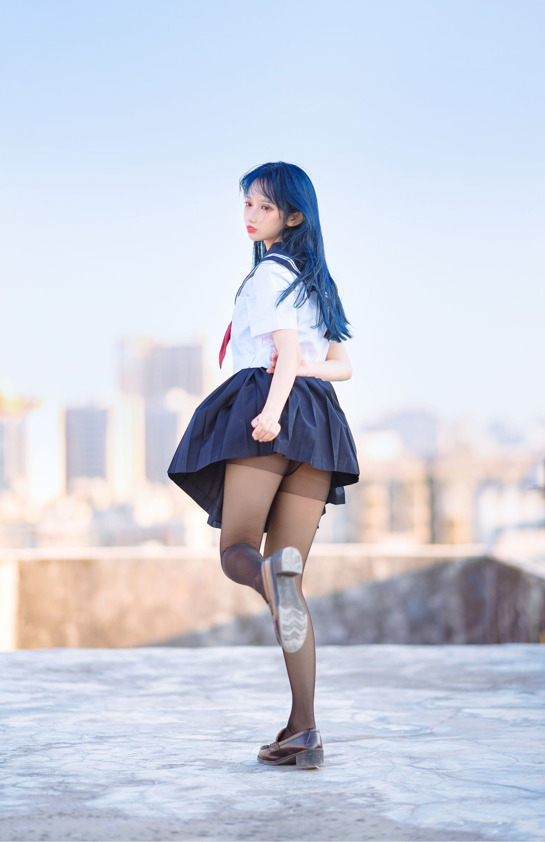 [网红COSER写真] 动漫博主果咩酱w - JK