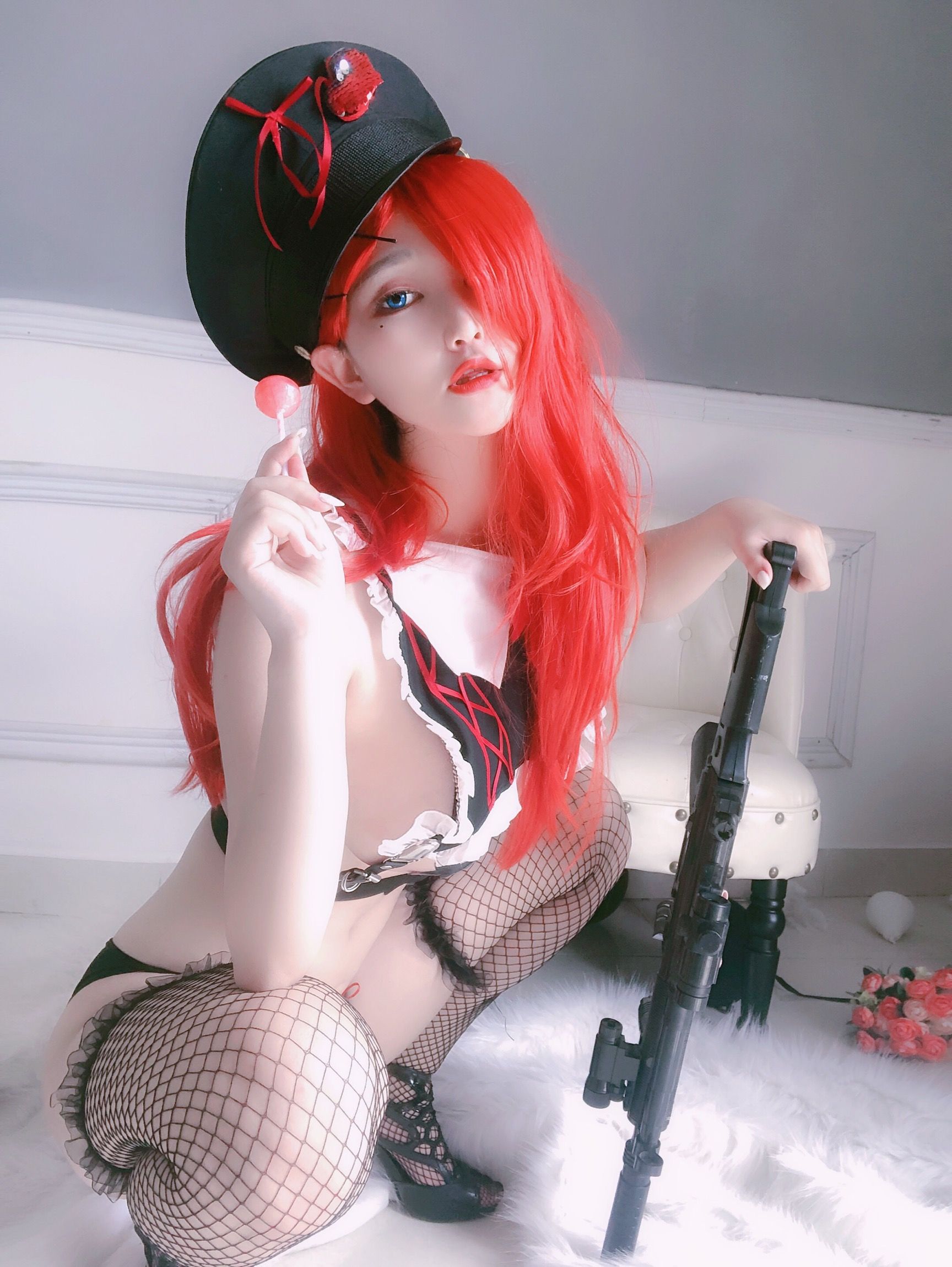 [网红COSER写真] 动漫博主橙橙yo - 红发