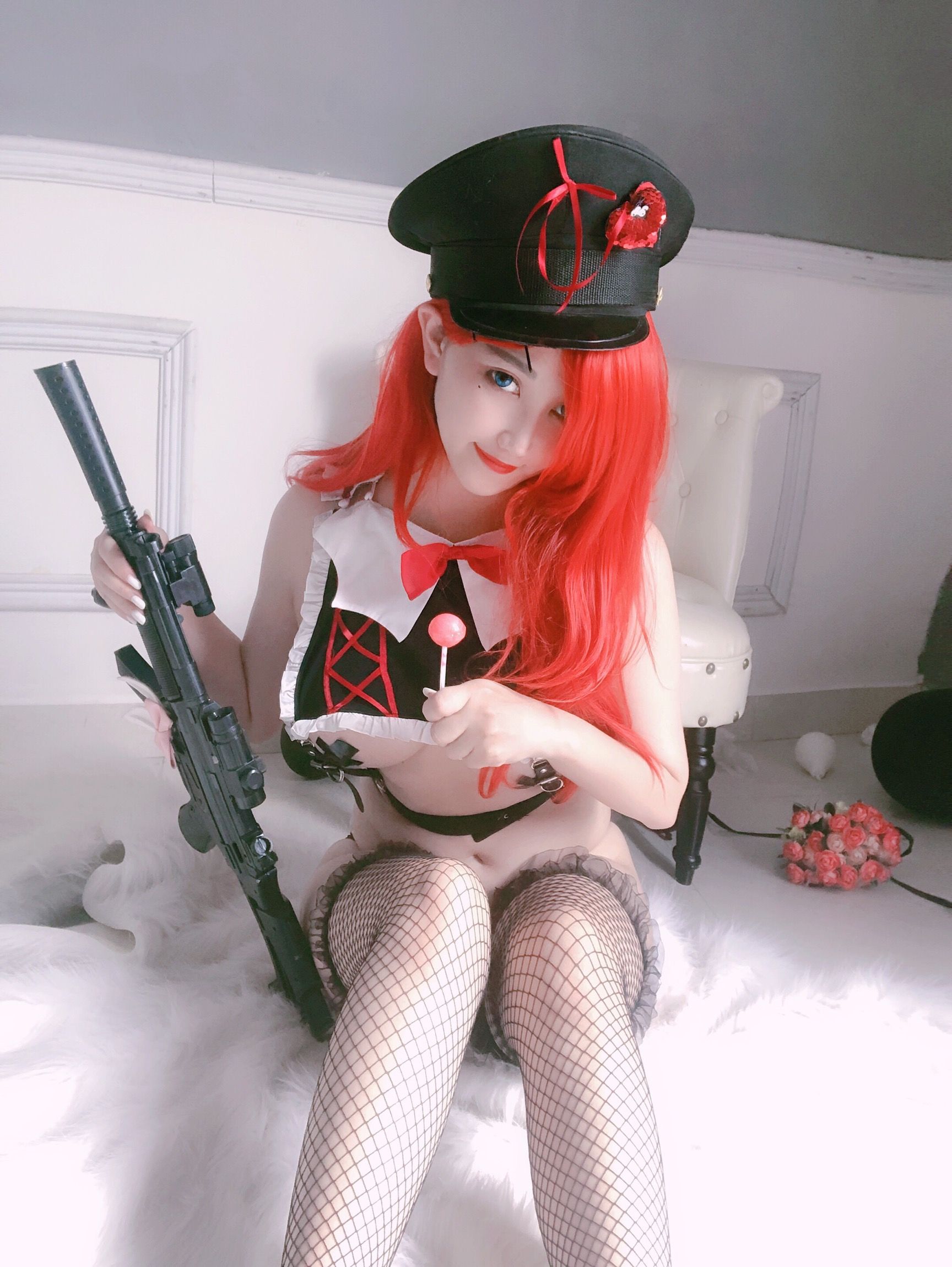[网红COSER写真] 动漫博主橙橙yo - 红发