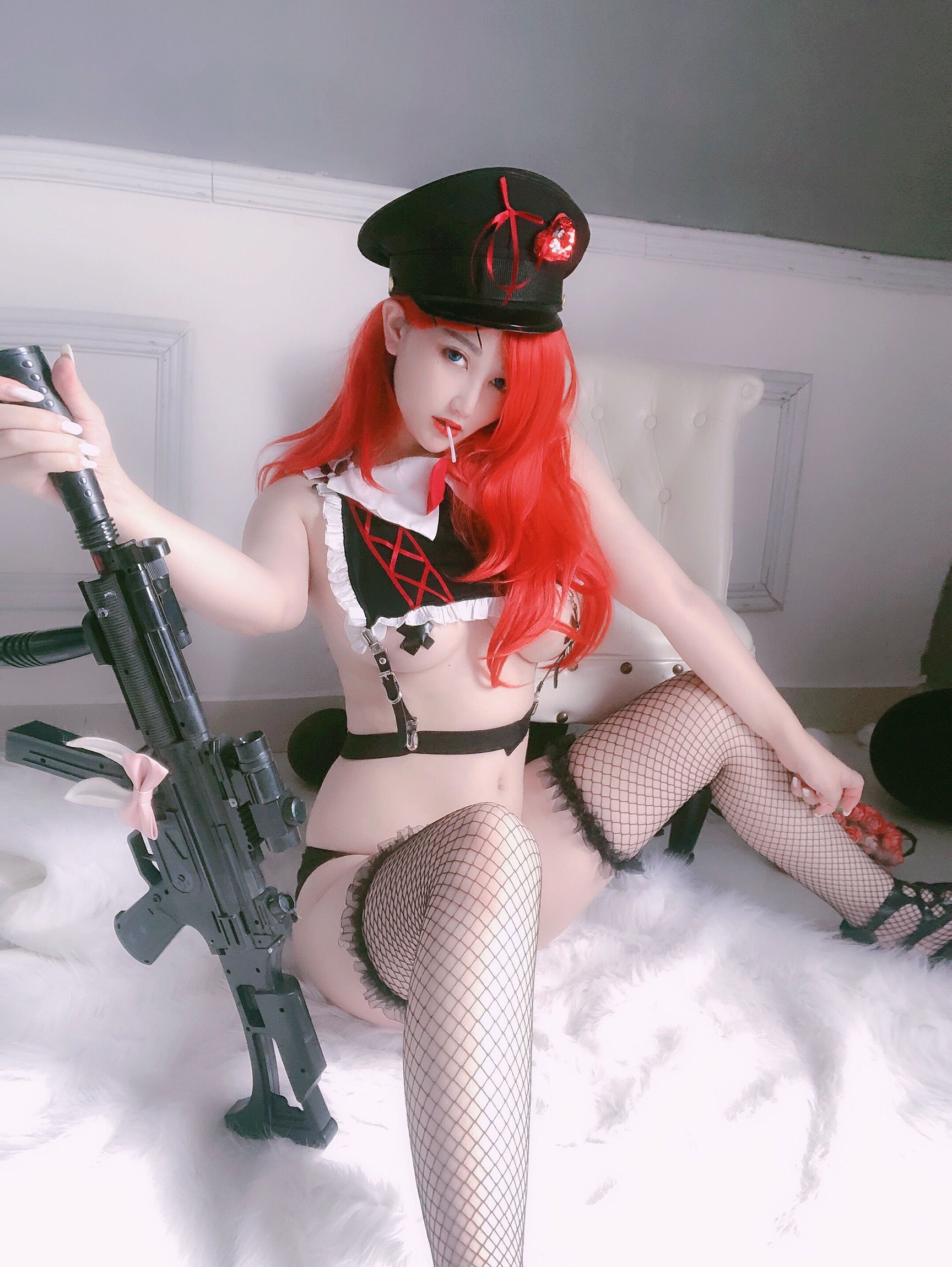 [网红COSER写真] 动漫博主橙橙yo - 红发