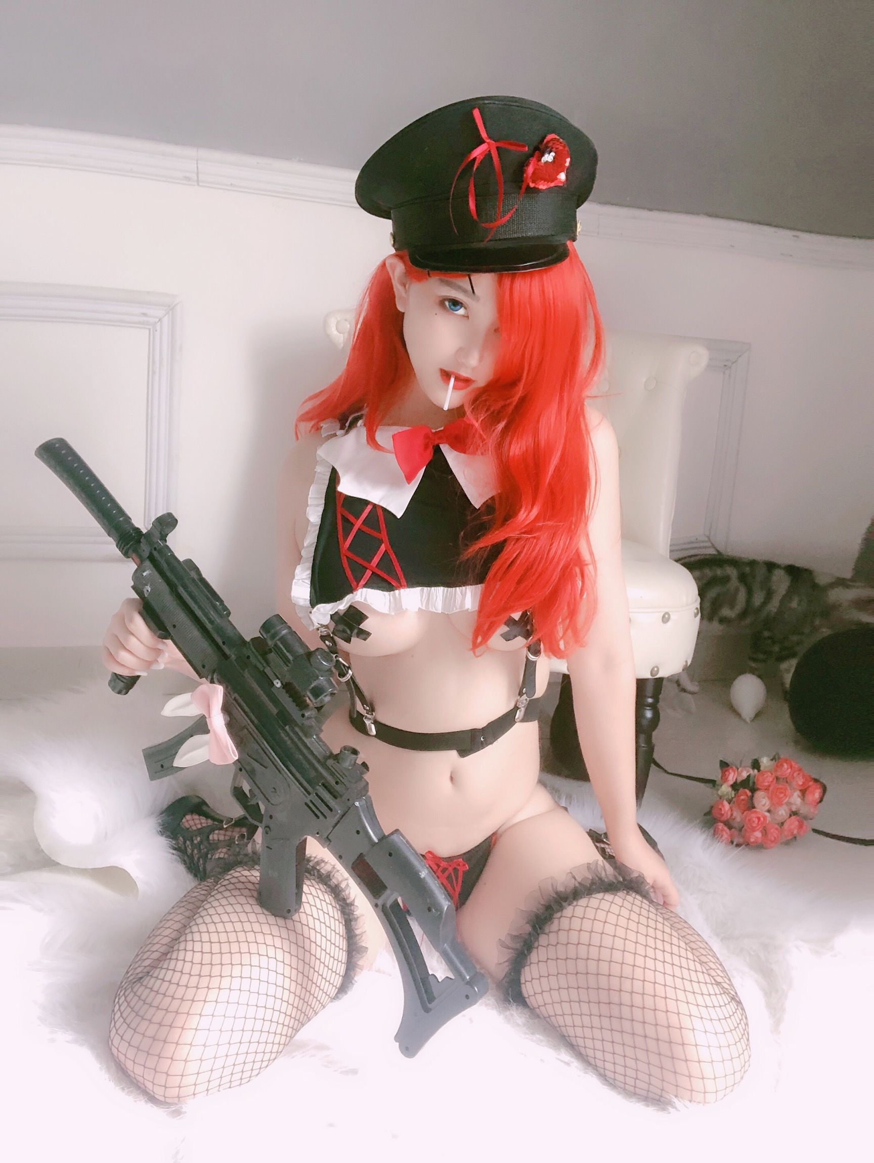 [网红COSER写真] 动漫博主橙橙yo - 红发