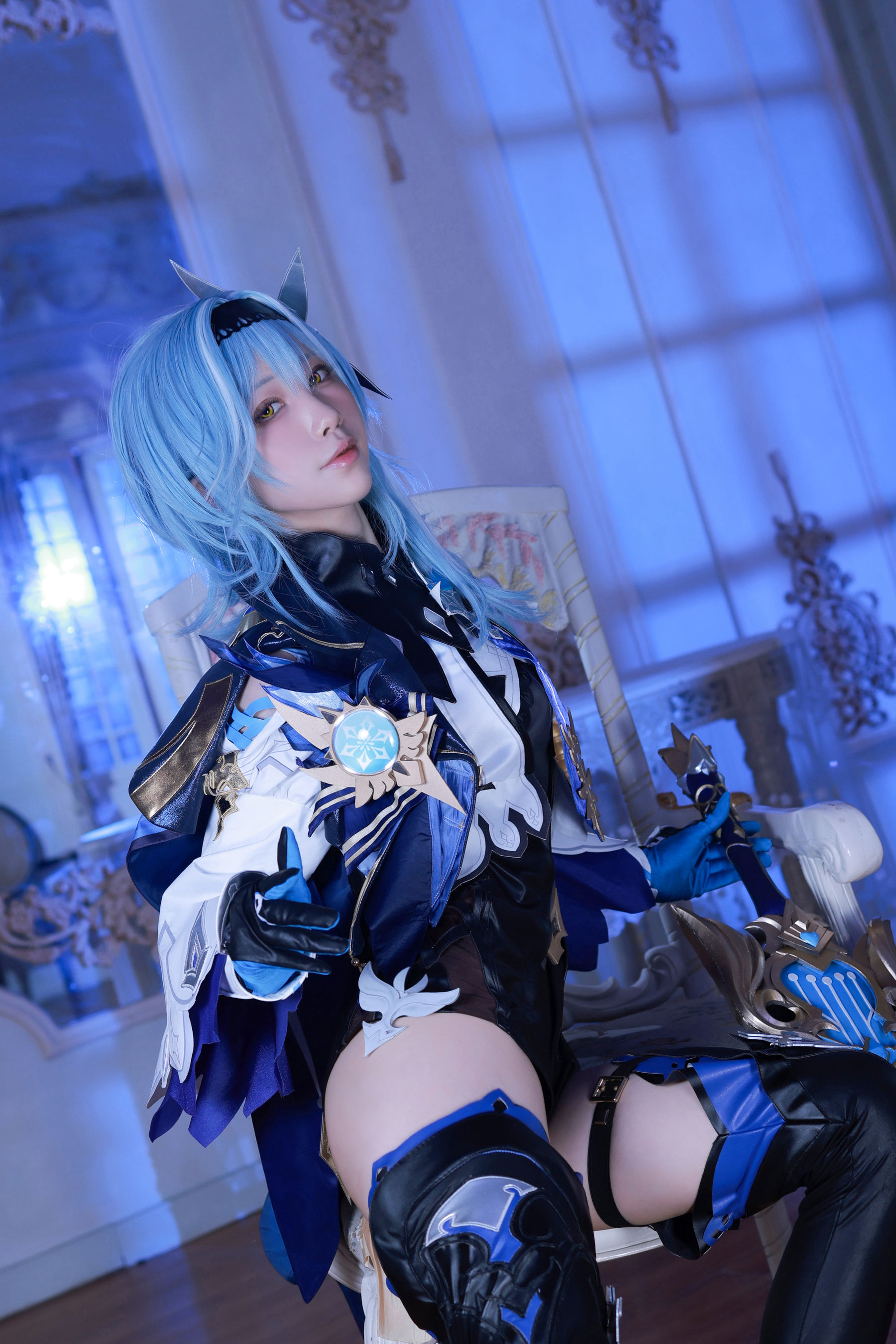[网红COSER写真] 动漫博主水淼aqua - 原神优菈 原造