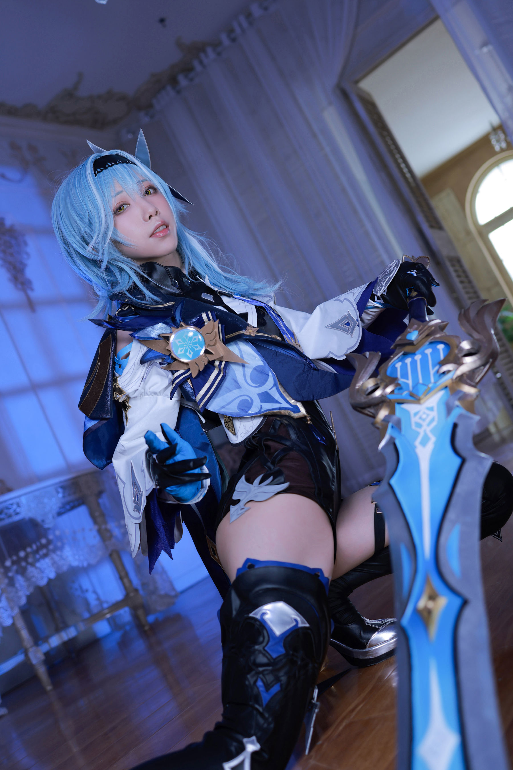 [网红COSER写真] 动漫博主水淼aqua - 原神优菈 原造