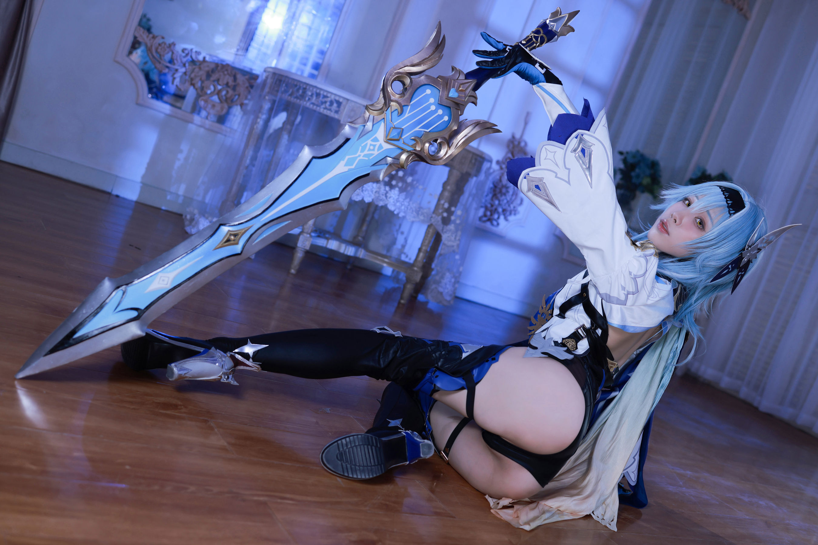 [网红COSER写真] 动漫博主水淼aqua - 原神优菈 原造