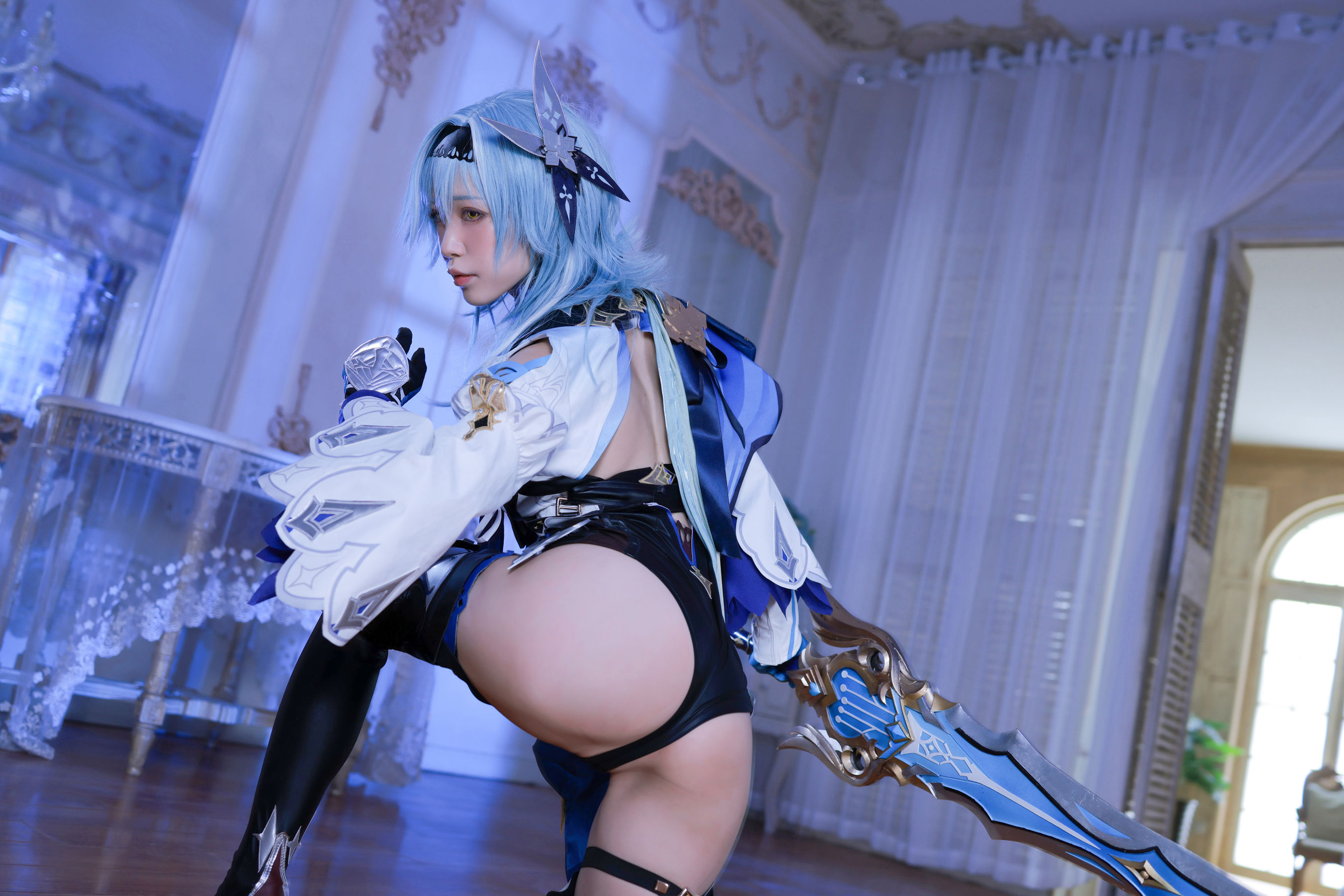 [网红COSER写真] 动漫博主水淼aqua - 原神优菈 原造