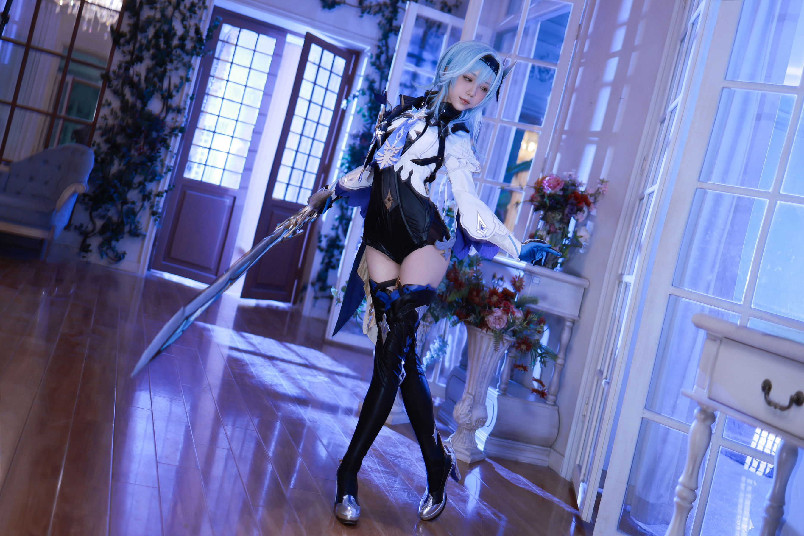 [网红COSER写真] 动漫博主水淼aqua - 原神优菈 原造