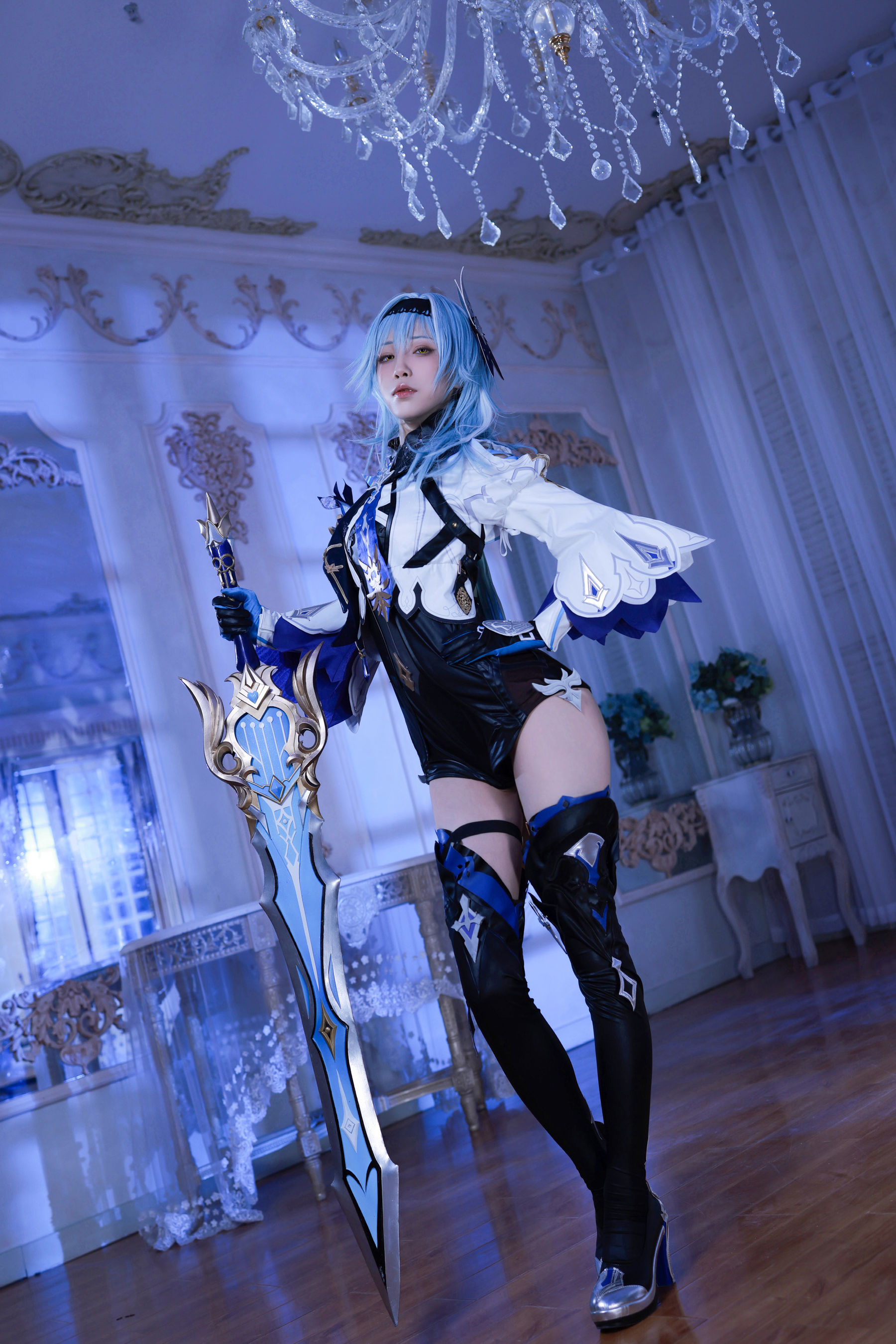 [网红COSER写真] 动漫博主水淼aqua - 原神优菈 原造