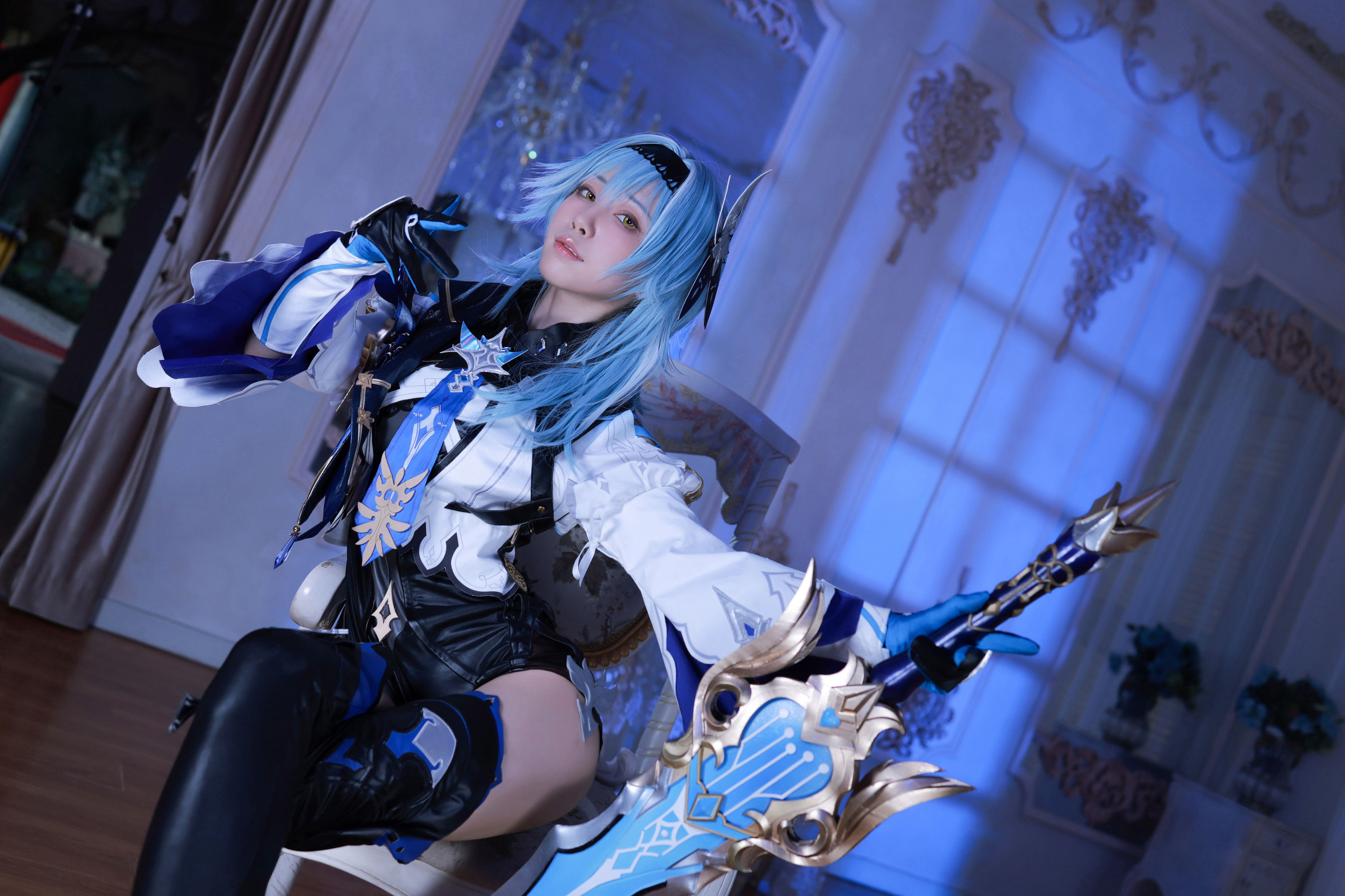 [网红COSER写真] 动漫博主水淼aqua - 原神优菈 原造