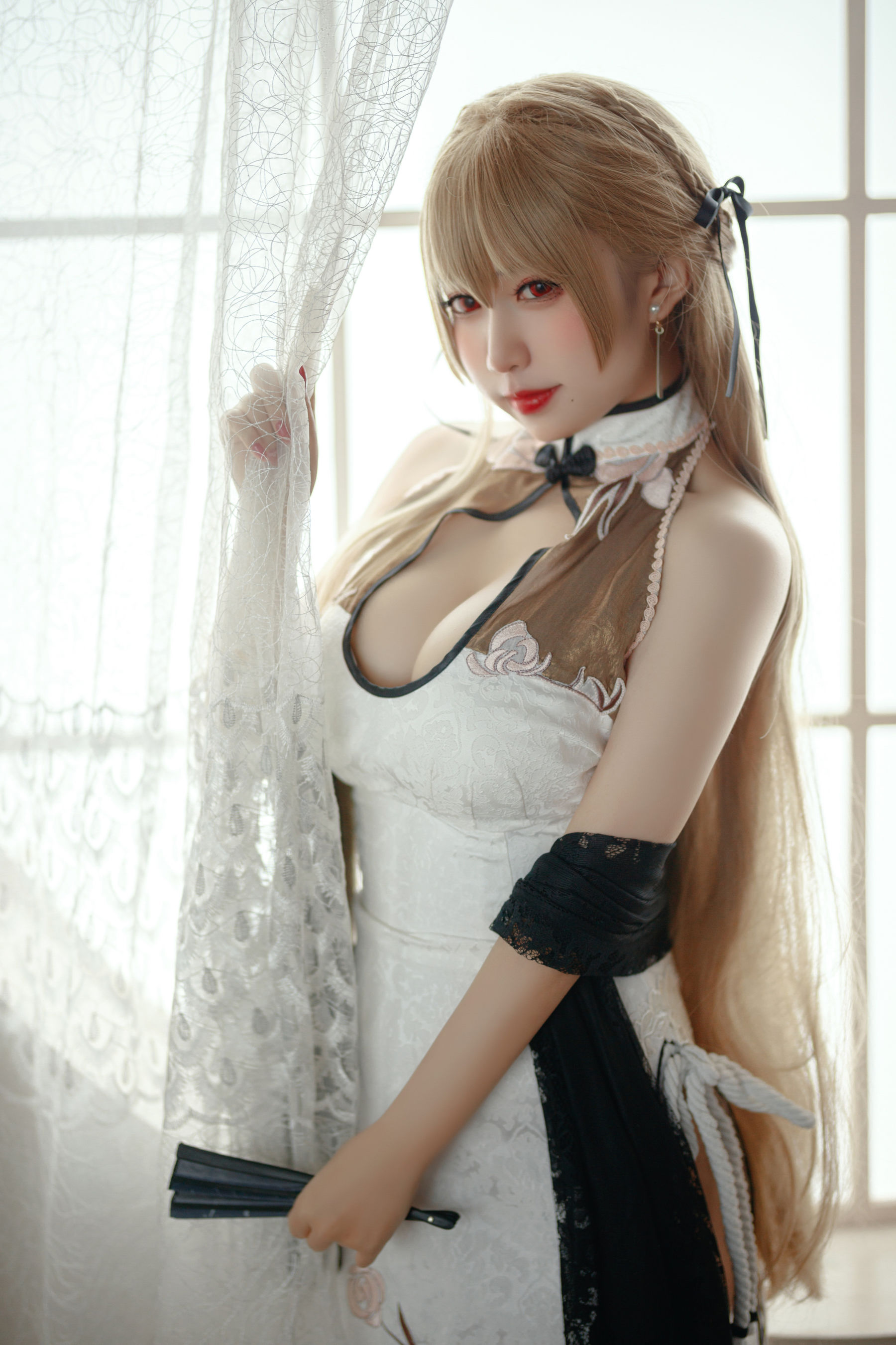 [网红COSER写真] 动漫博主貓田聖奈奈(桃之啾啾) - 白玉佳人