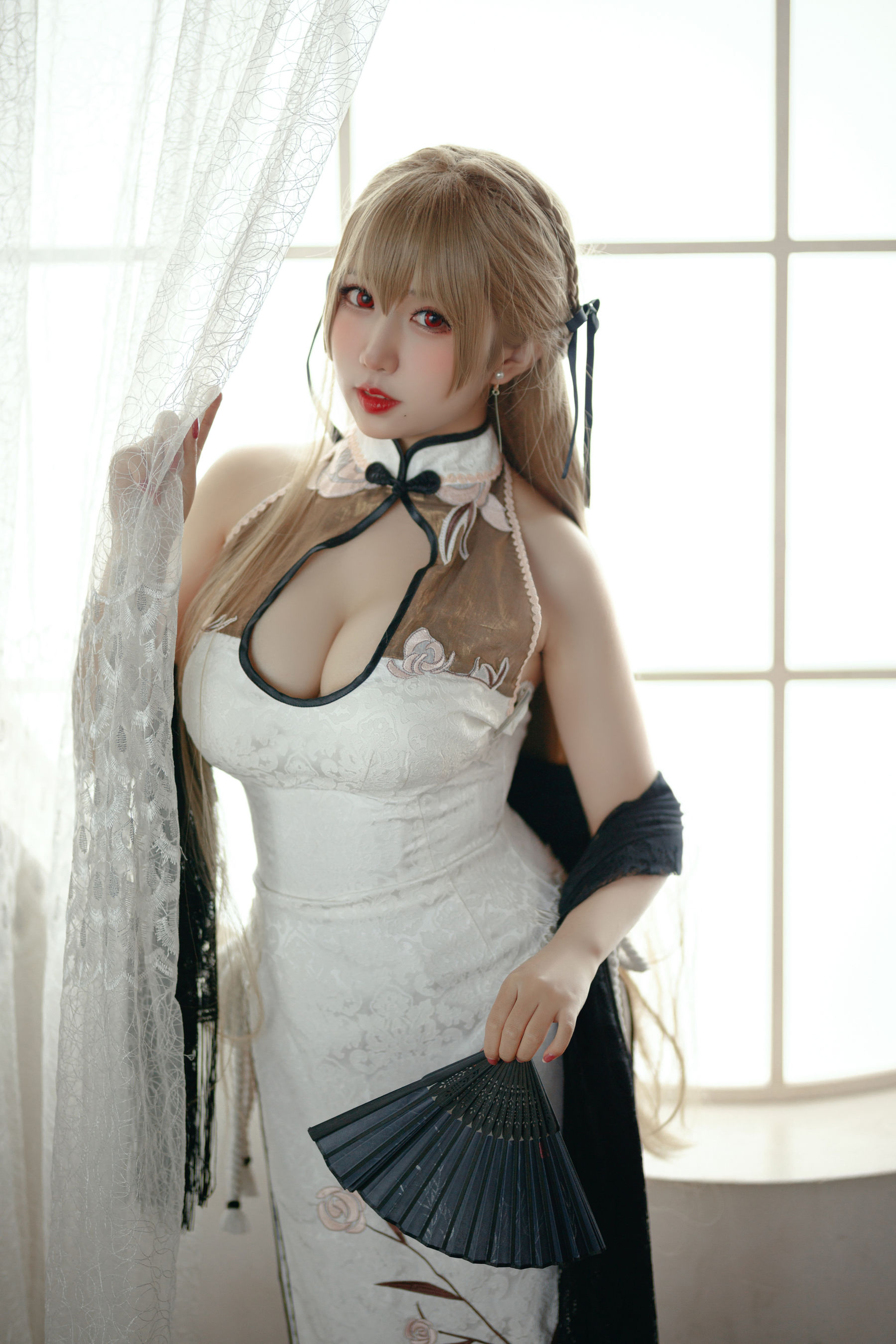 [网红COSER写真] 动漫博主貓田聖奈奈(桃之啾啾) - 白玉佳人